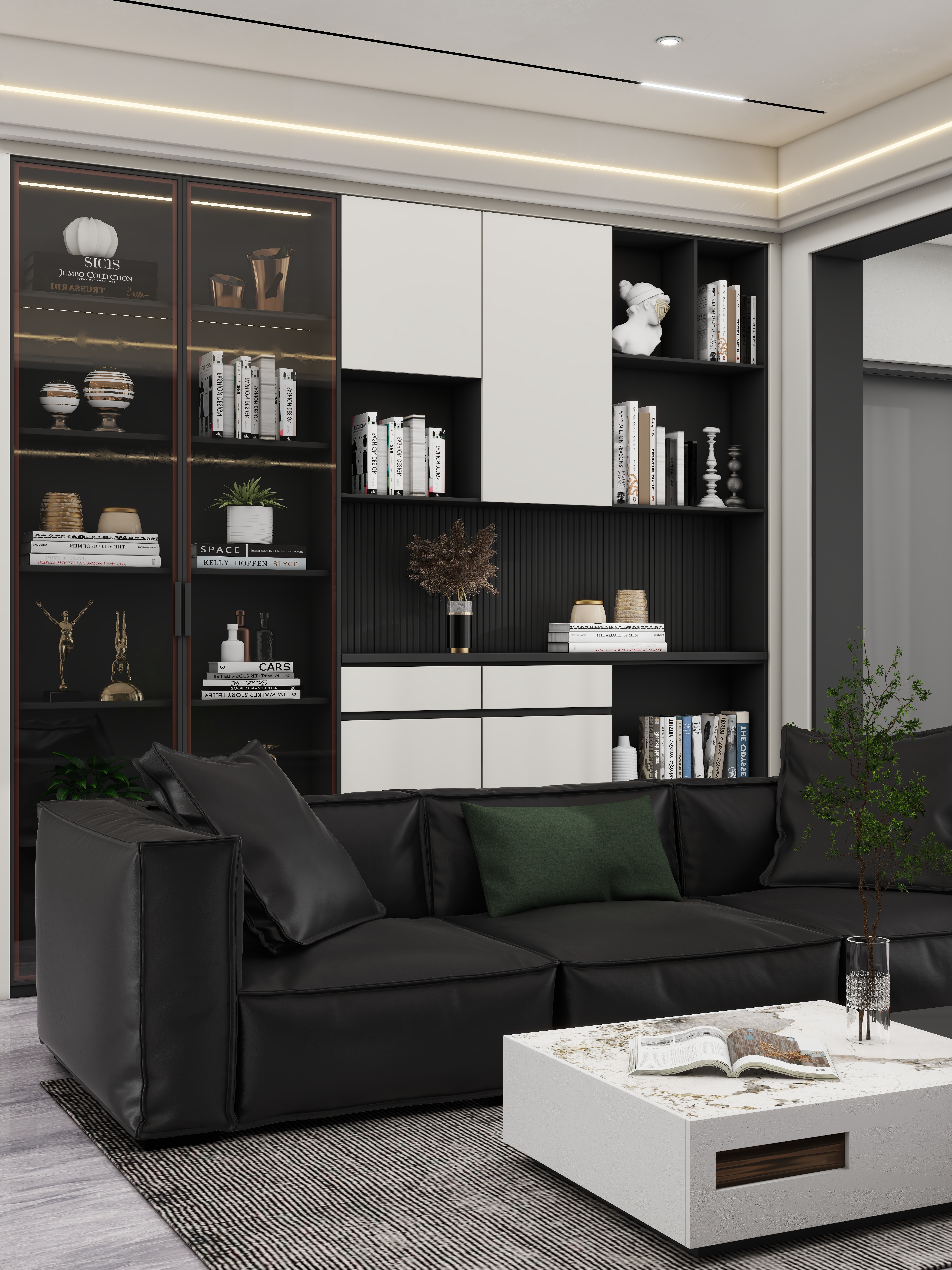 壹诺设计工作室-151㎡4室-现代简约装修效果图