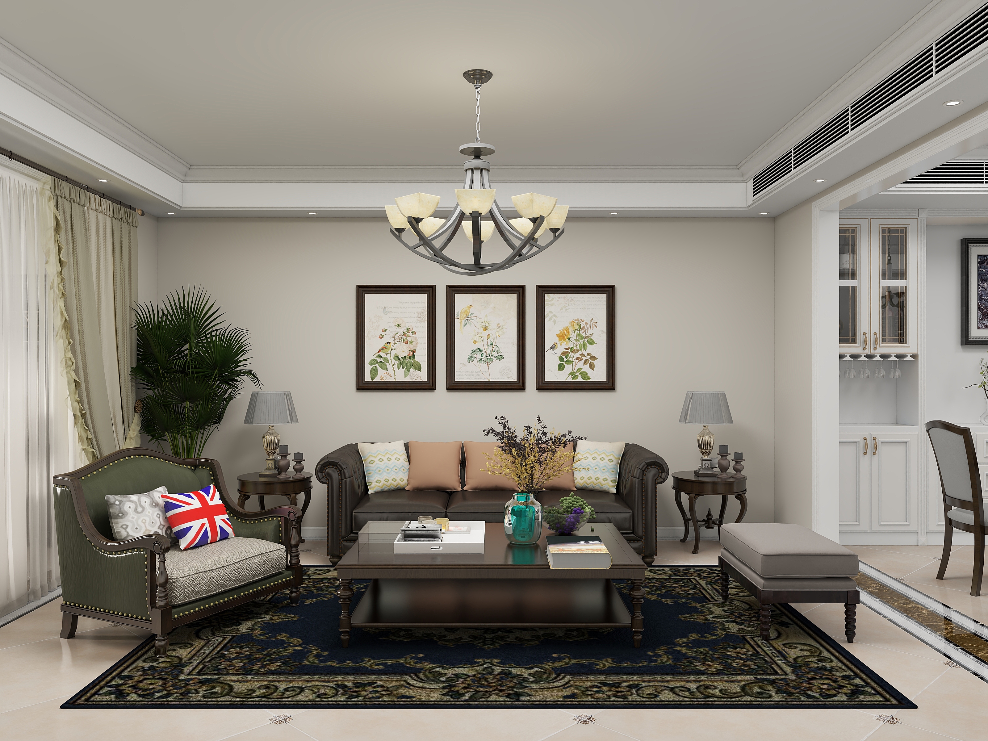 北落师门-御河上苑280（美式）-装修设计方案