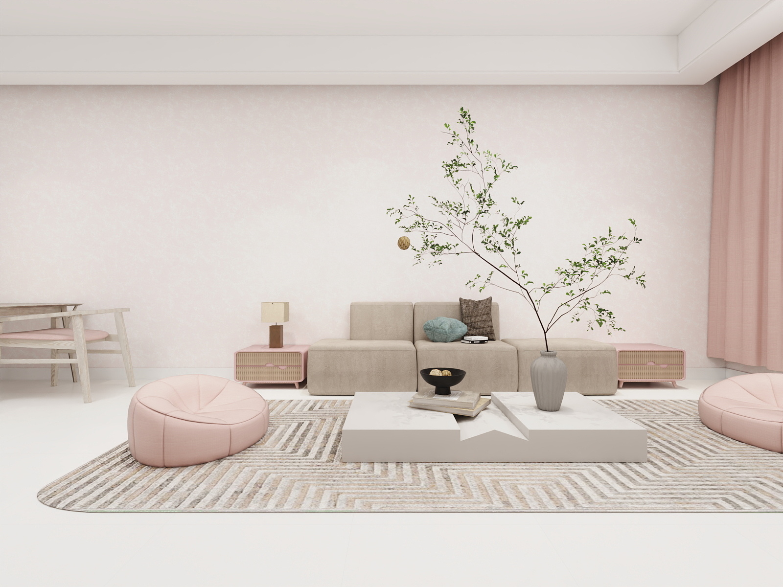 设计师_王珂-“女性主义”思潮下的2024潘通流行色室内设计-装修设计方案