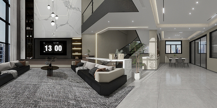 锦庭装饰-美洛尼高定-玄武自建房3层-装修设计方案