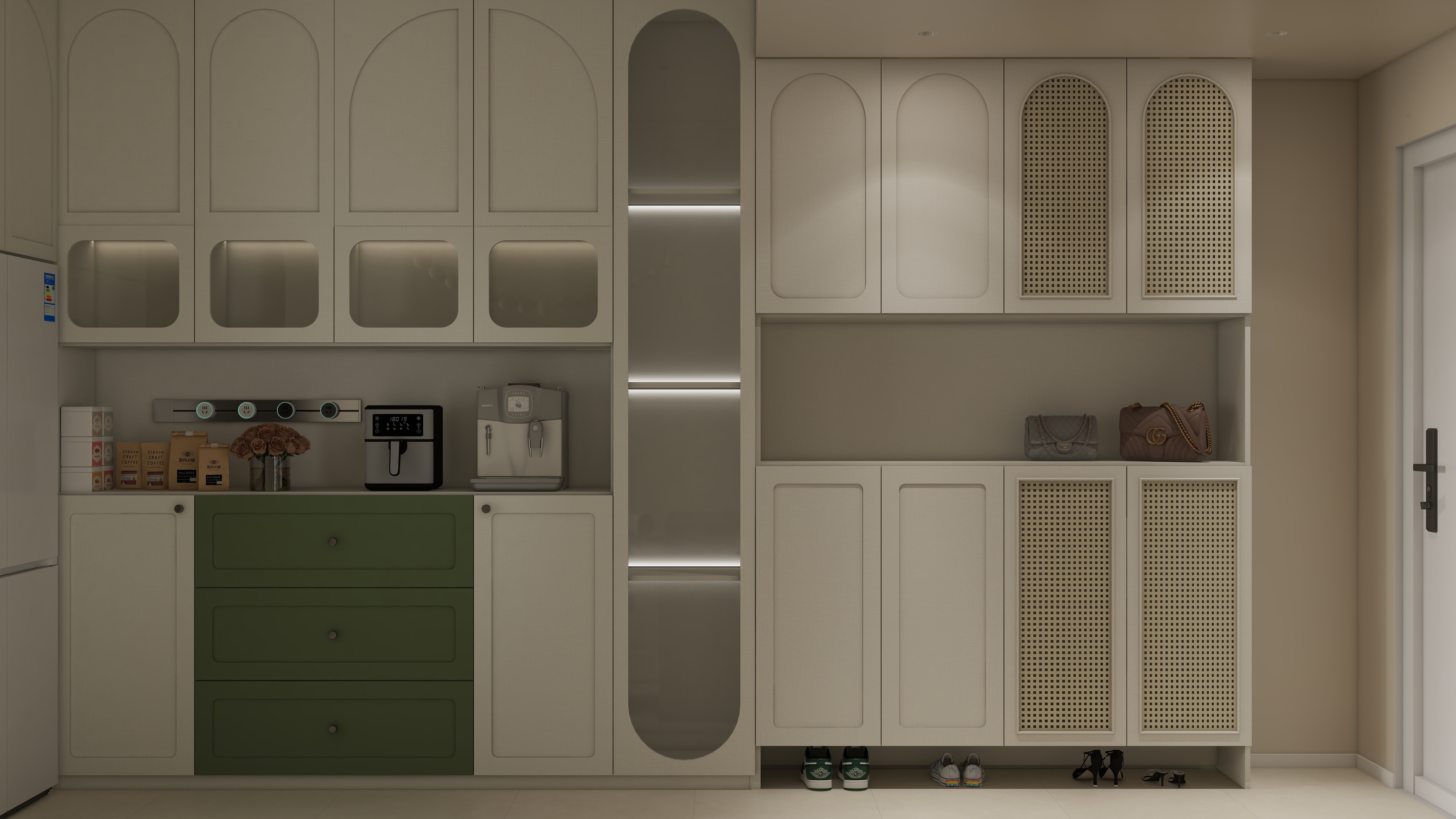 杜陵秋-107㎡3室装修效果图