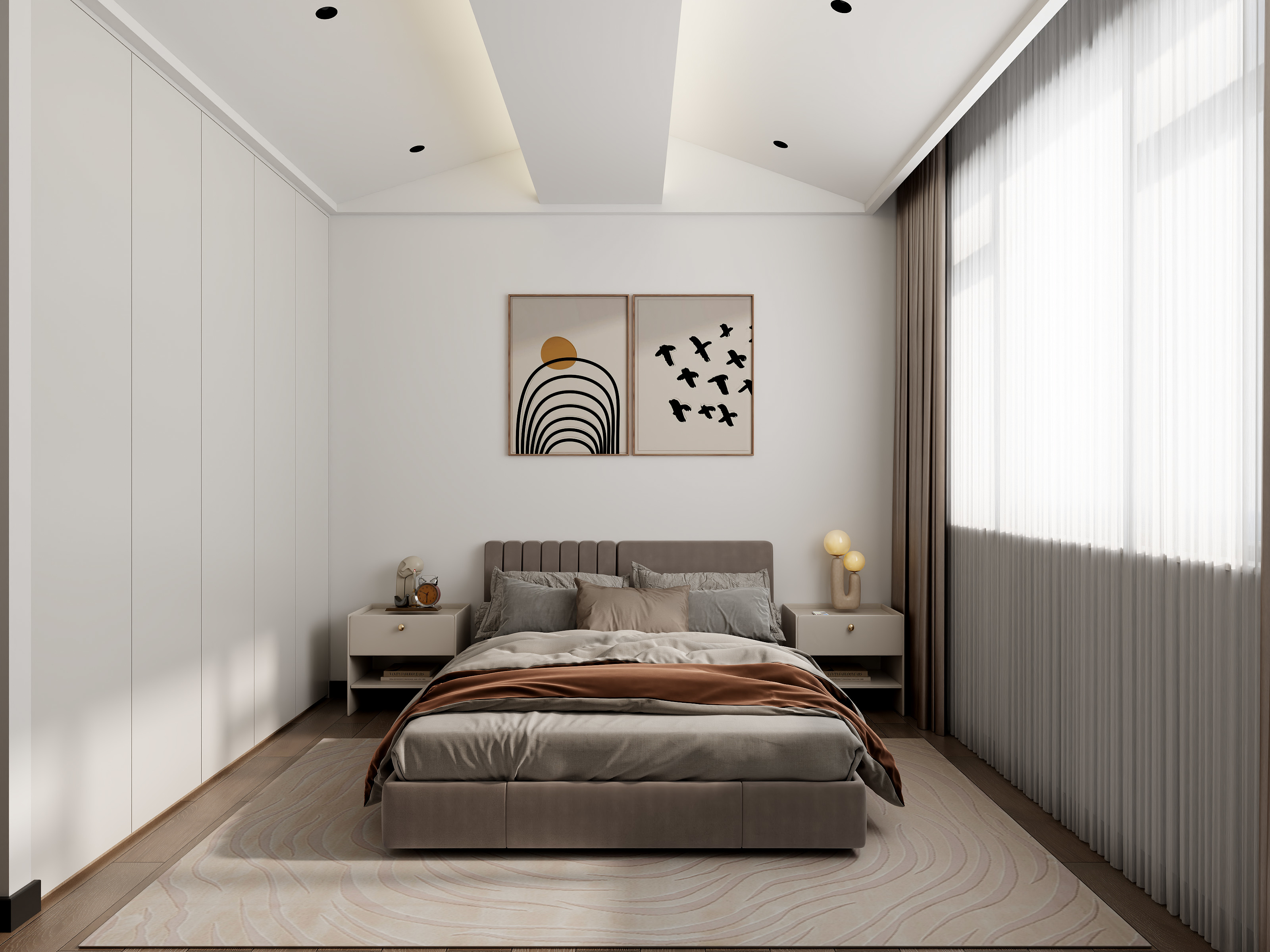 设计小黑胡越-小男孩1无主灯-装修设计方案