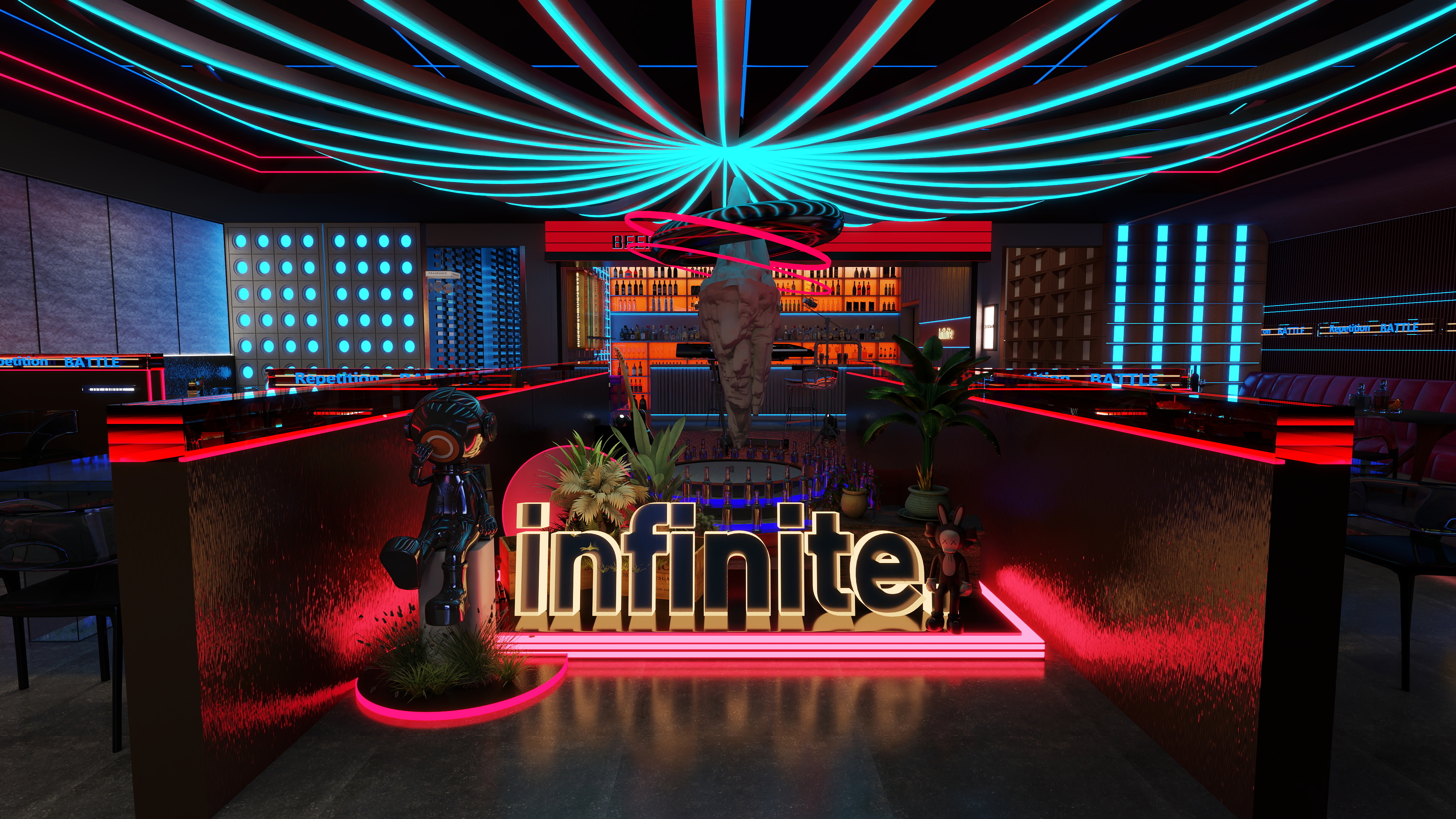 蔚然蓝风-Az日咖夜酒 酒吧-装修设计方案