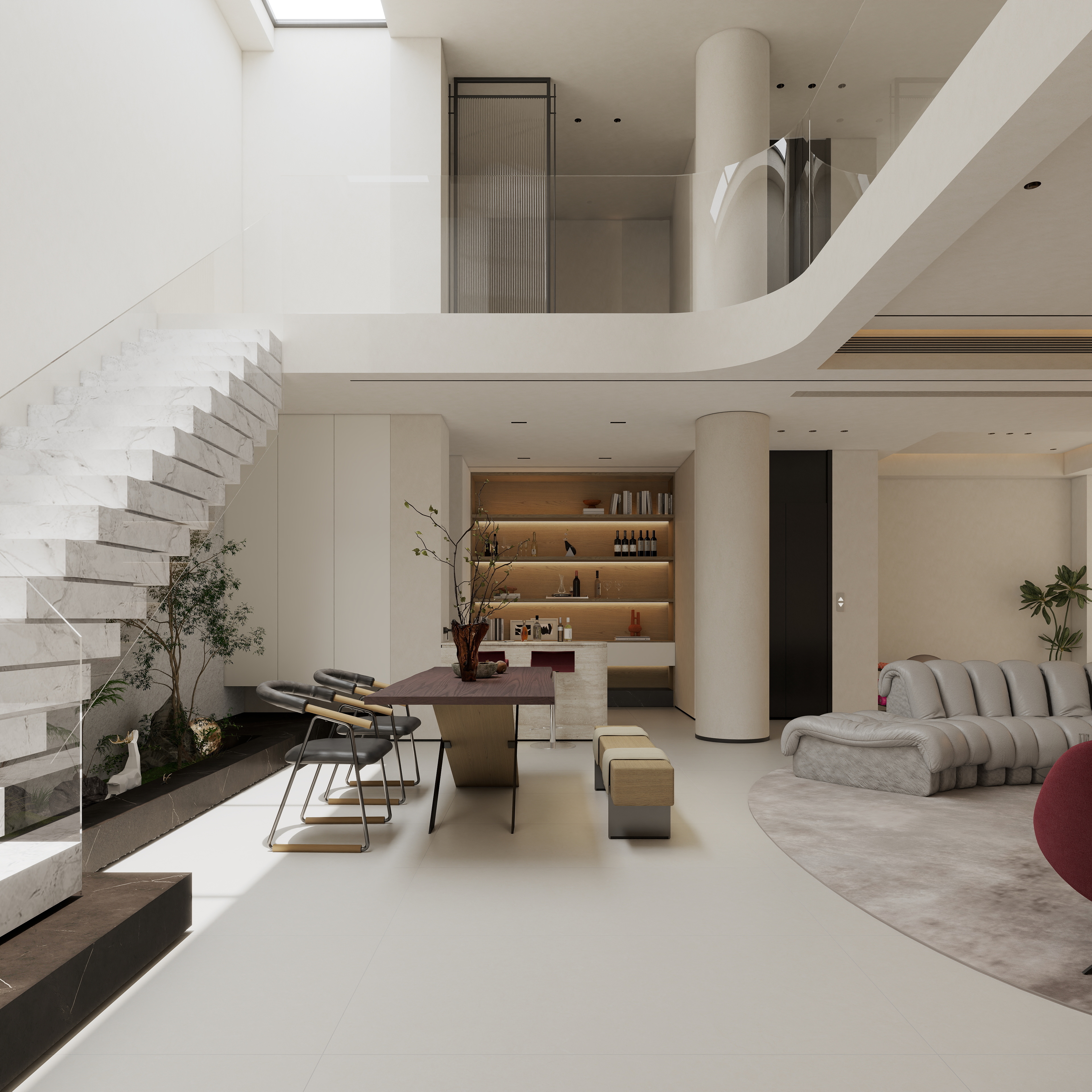 惠同学-案例-现代地下室-装修设计方案