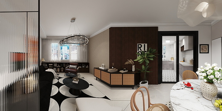 梓翎设计-忆.昔年—西北家园90平中古-装修设计方案