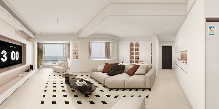 Rong.C-桐悦2期4-1104-改3房-装修设计方案