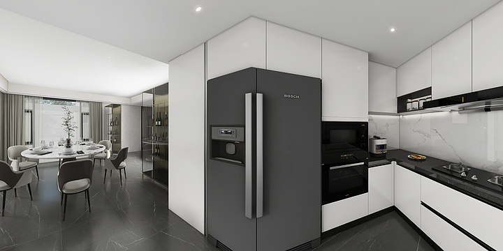 爱瑞德整家定制李园园-宗总别墅中西厨-装修设计方案