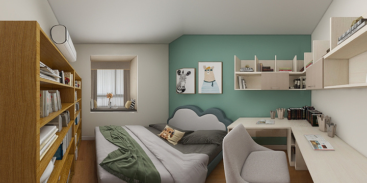 叁颗門芽-玫瑰园（男孩）-装修设计方案