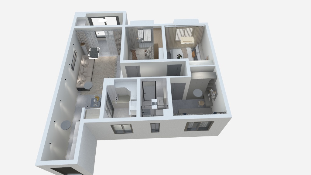 杨伸18355115789-阳光郡奶油风-装修设计方案