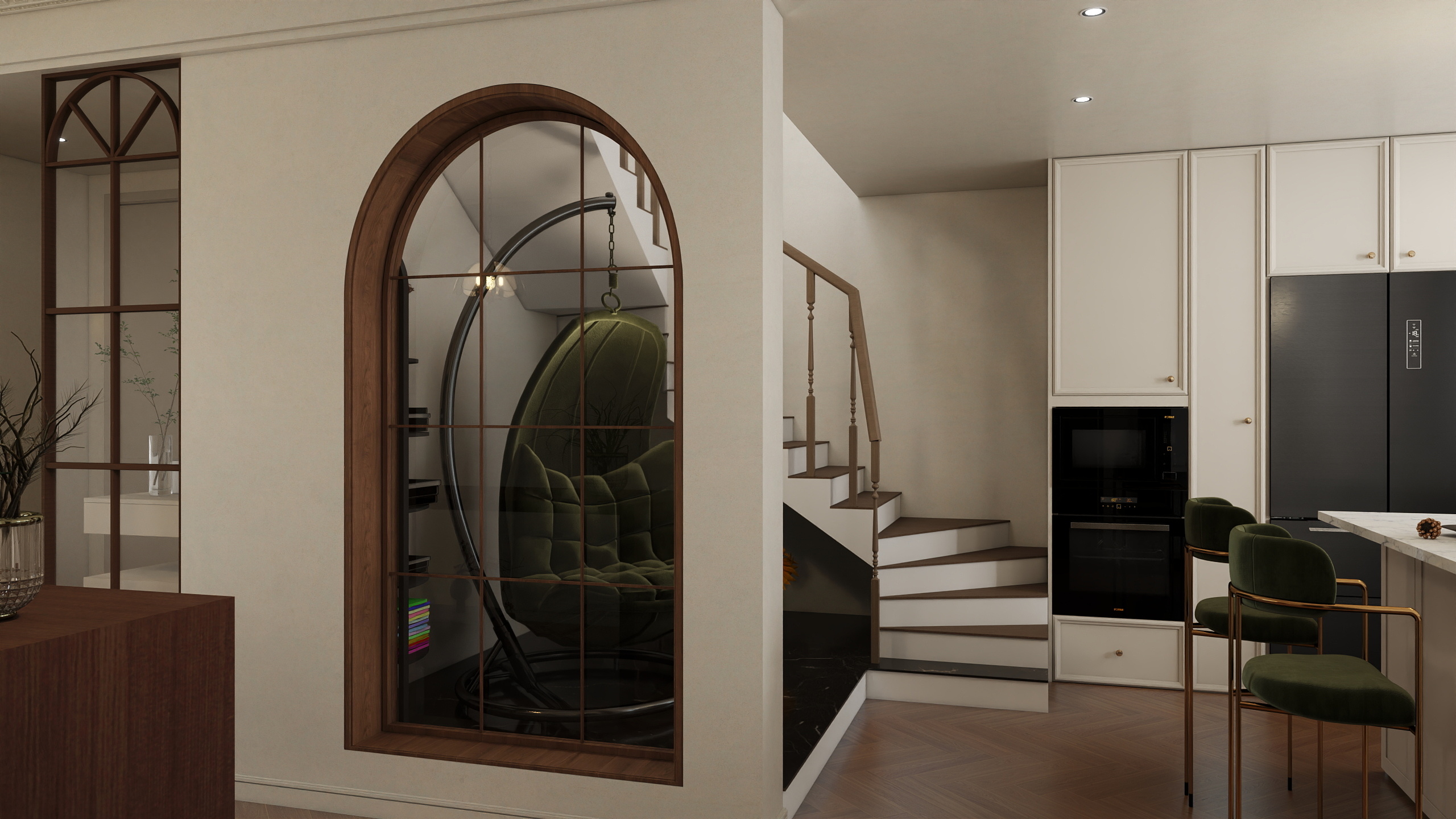 设计师Baymax-奶油复古风装修效果图