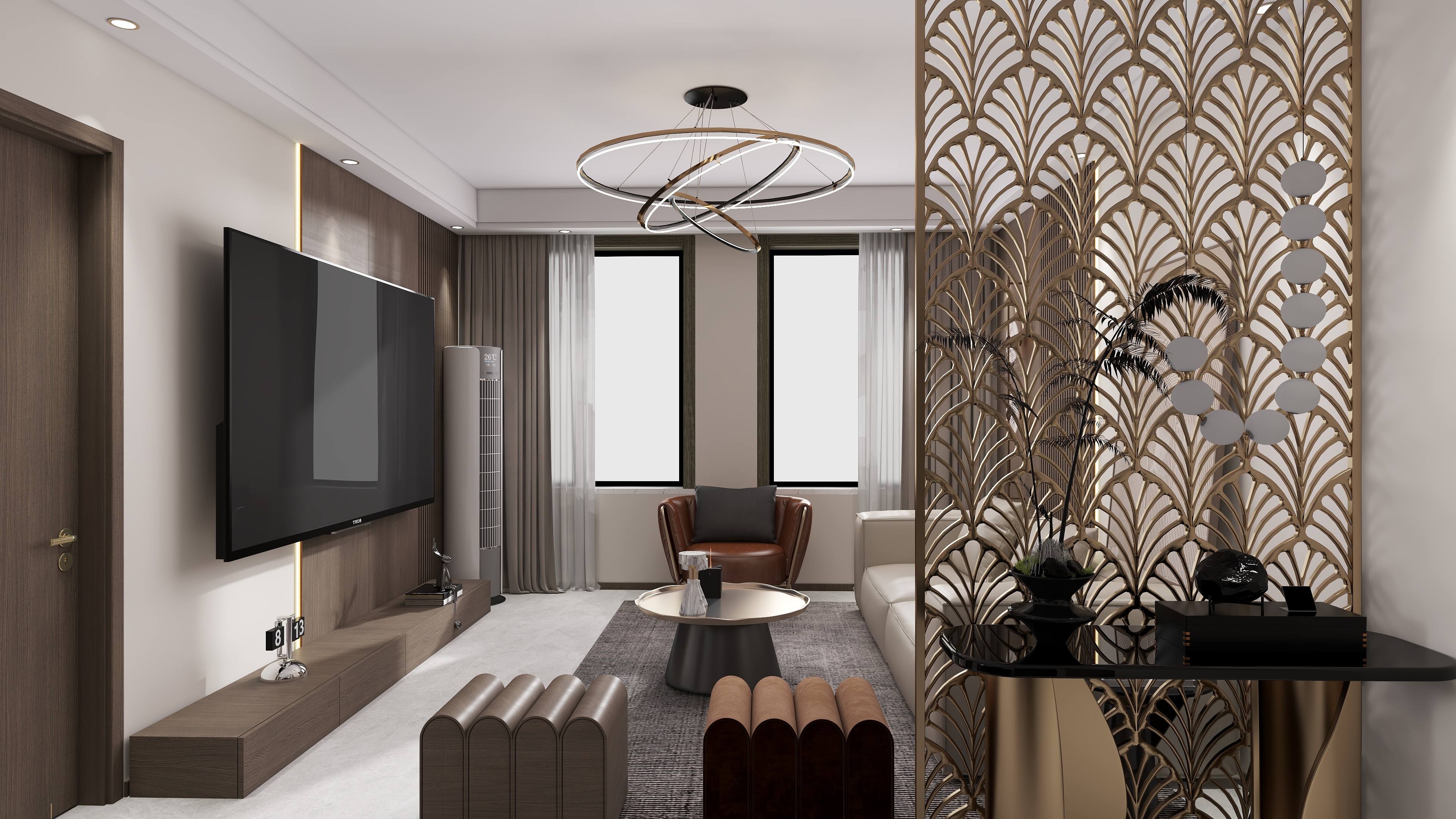 济南章丘加盟店-东山轻奢风格-装修设计方案