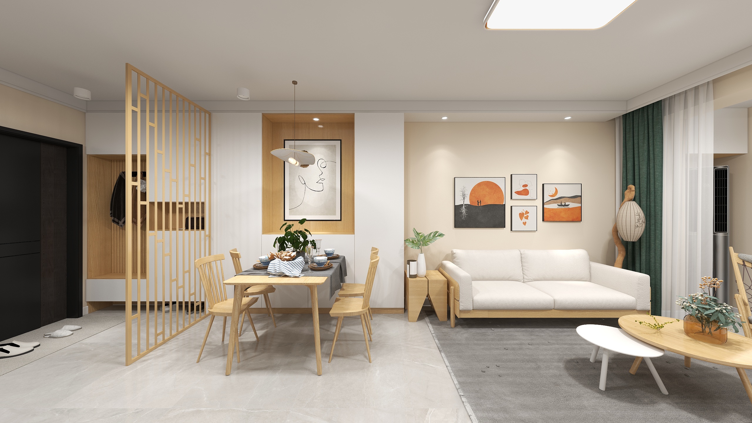 HT设计HT-中梁金科玖禧92平北欧风-装修设计方案