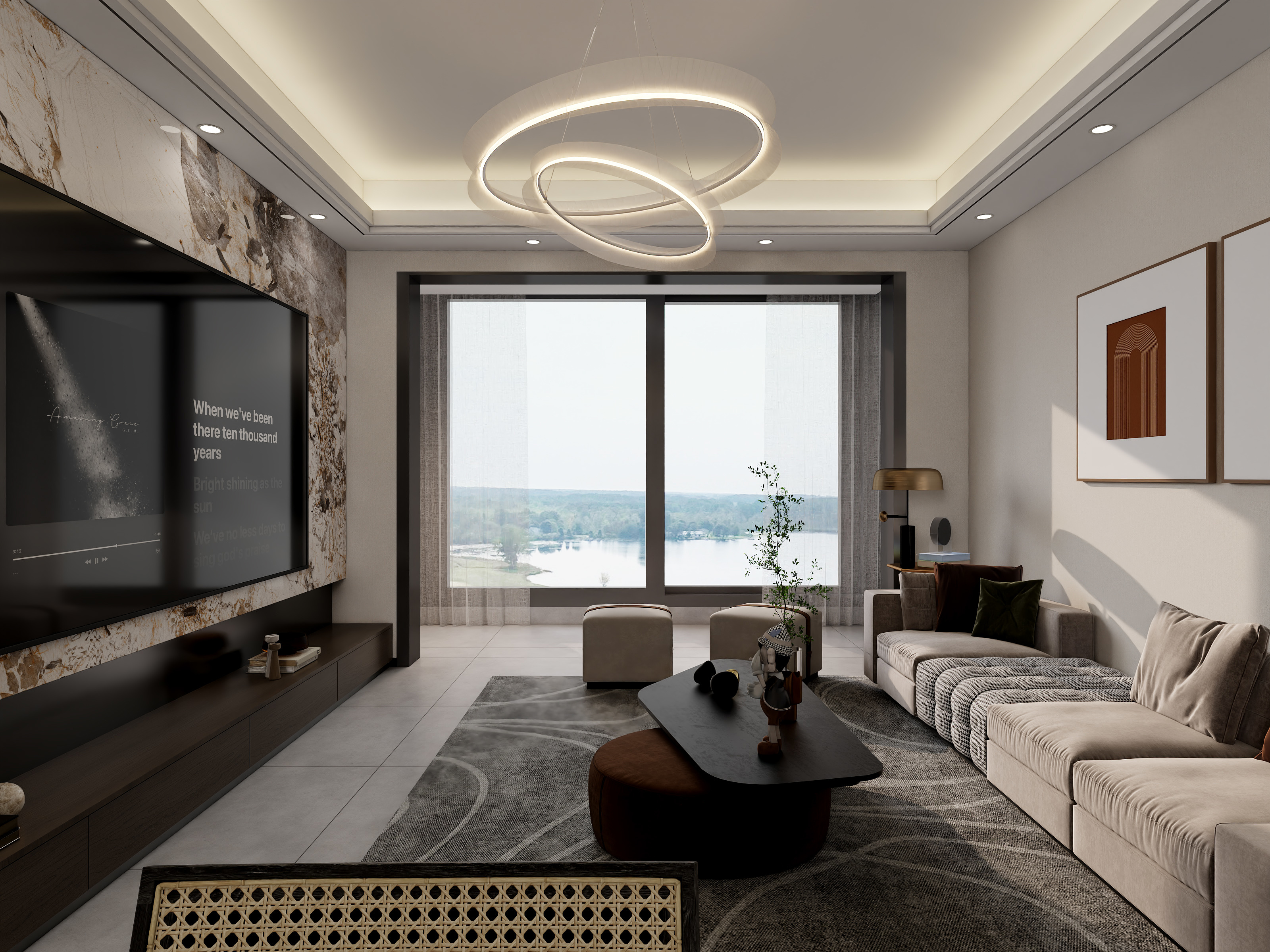 易间-山水湖畔113平方-装修设计方案