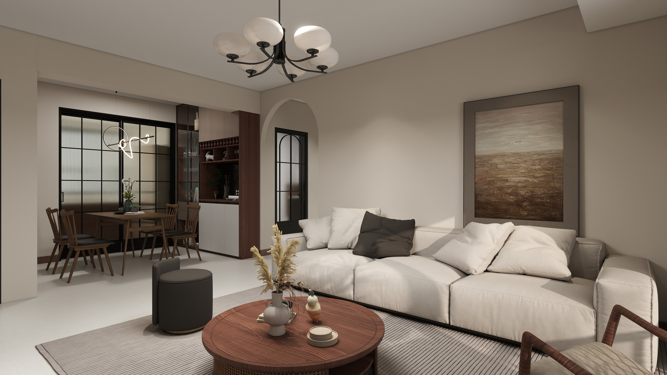 桃子味汽水923-108㎡3室-装修设计方案