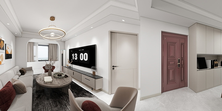 设计师潘强-香榭里一期8-1-202-装修设计方案