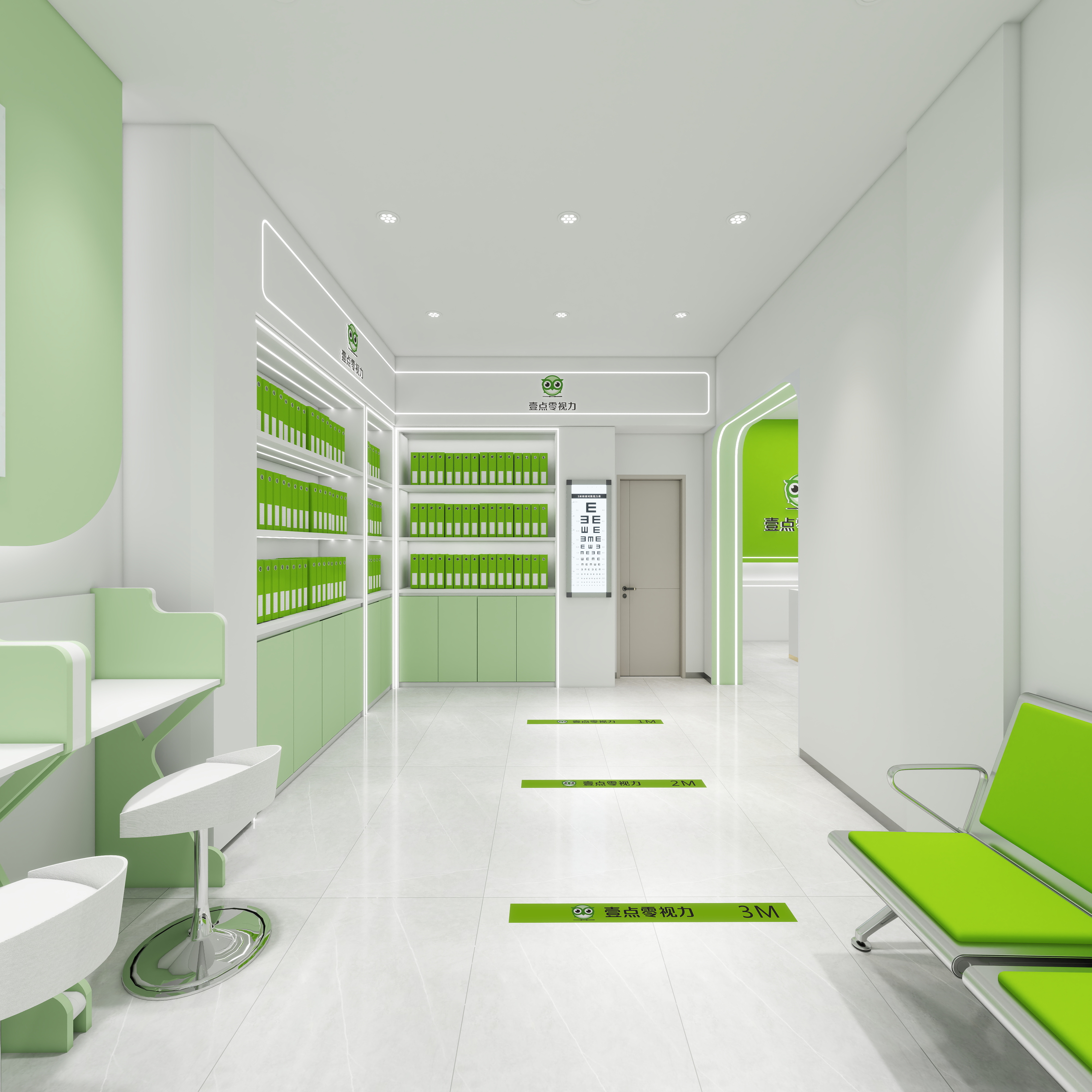 张继红-壹点零眼视光中心（大足店）装修效果图