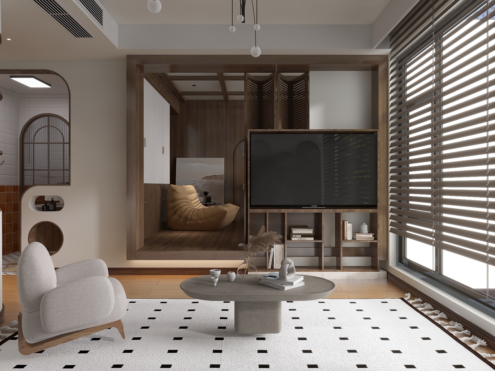 A周素人设计-50平2室2厅装修效果图