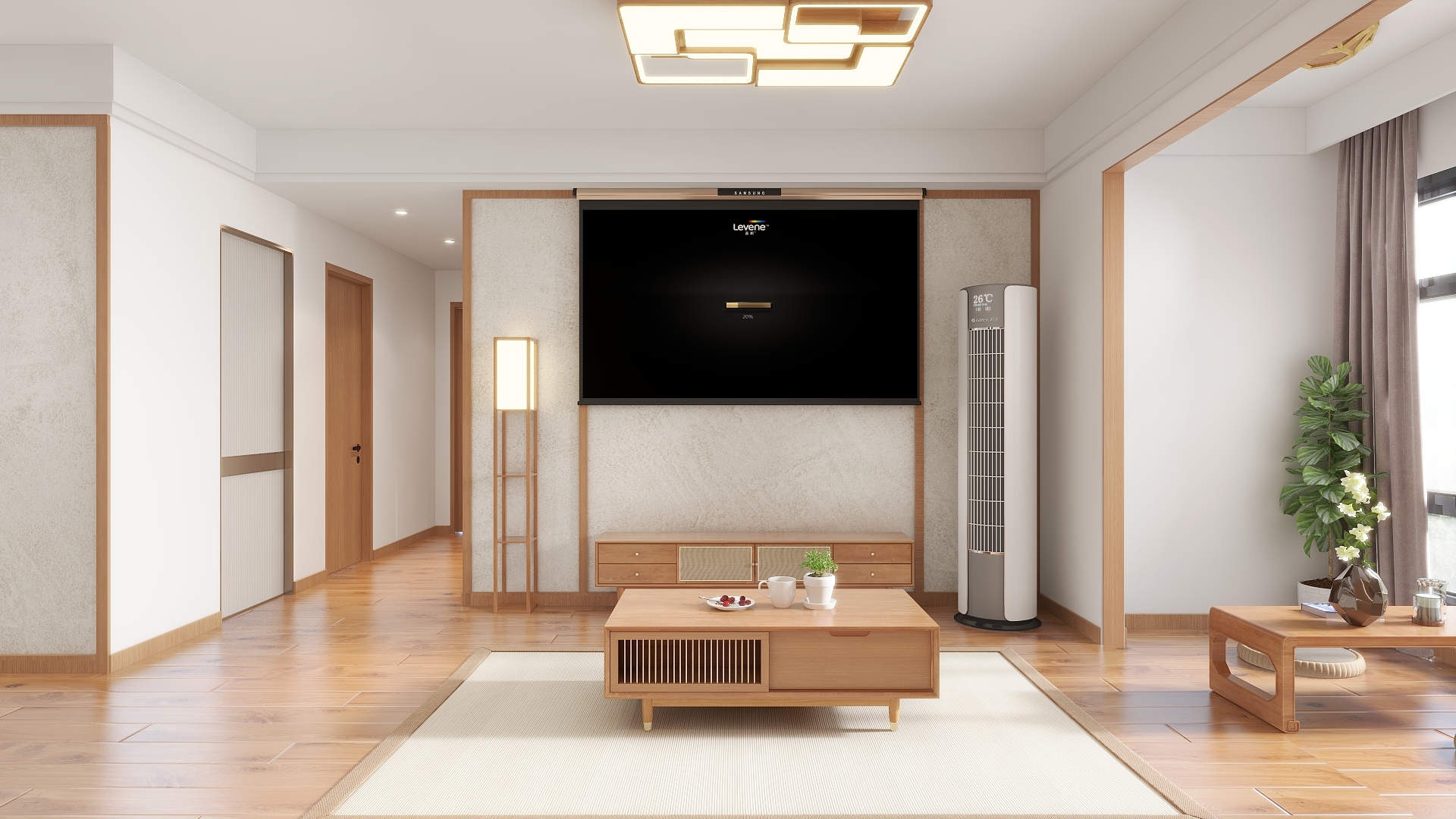 周平川-国博领馆三期101㎡2室-装修设计方案