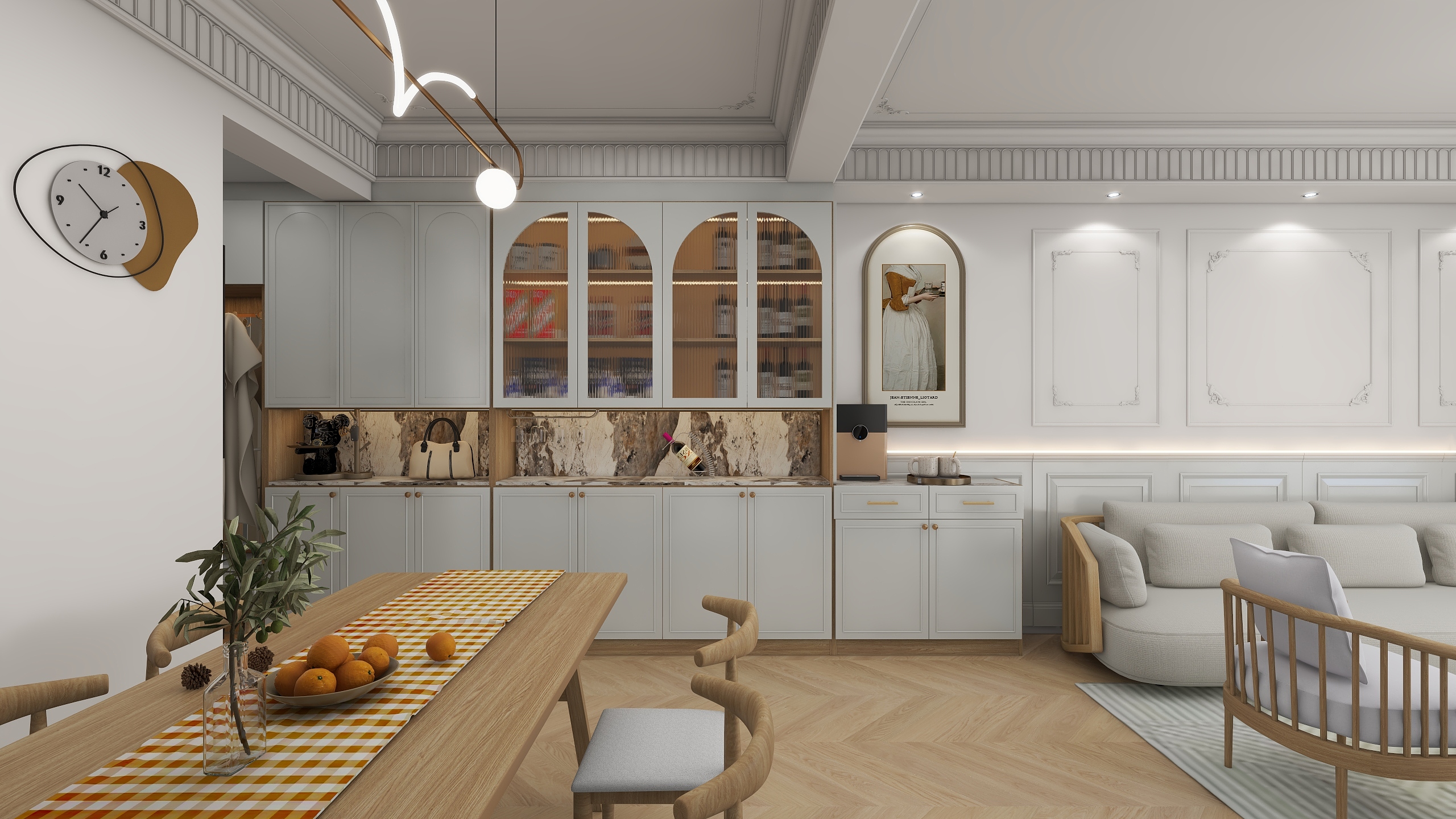 简十二-万和星城法式原木奶油风-装修设计方案