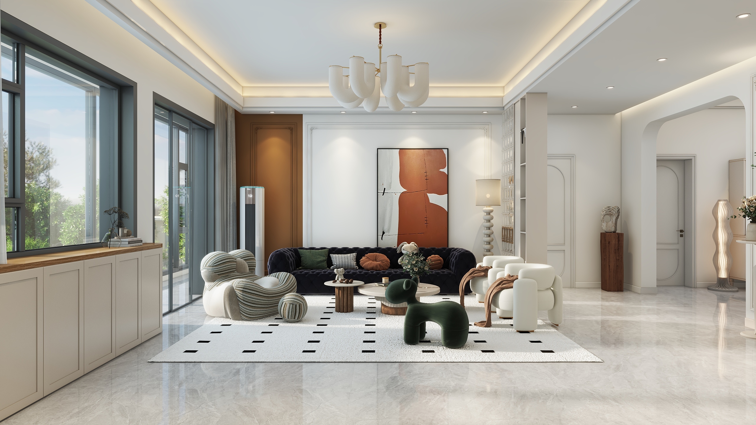 四月蚂蚁子弹飞-米粮屯雅居-装修设计方案