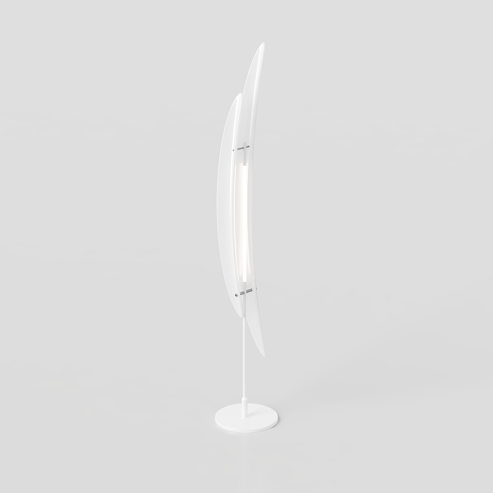 现代奶油风落地灯3D模型