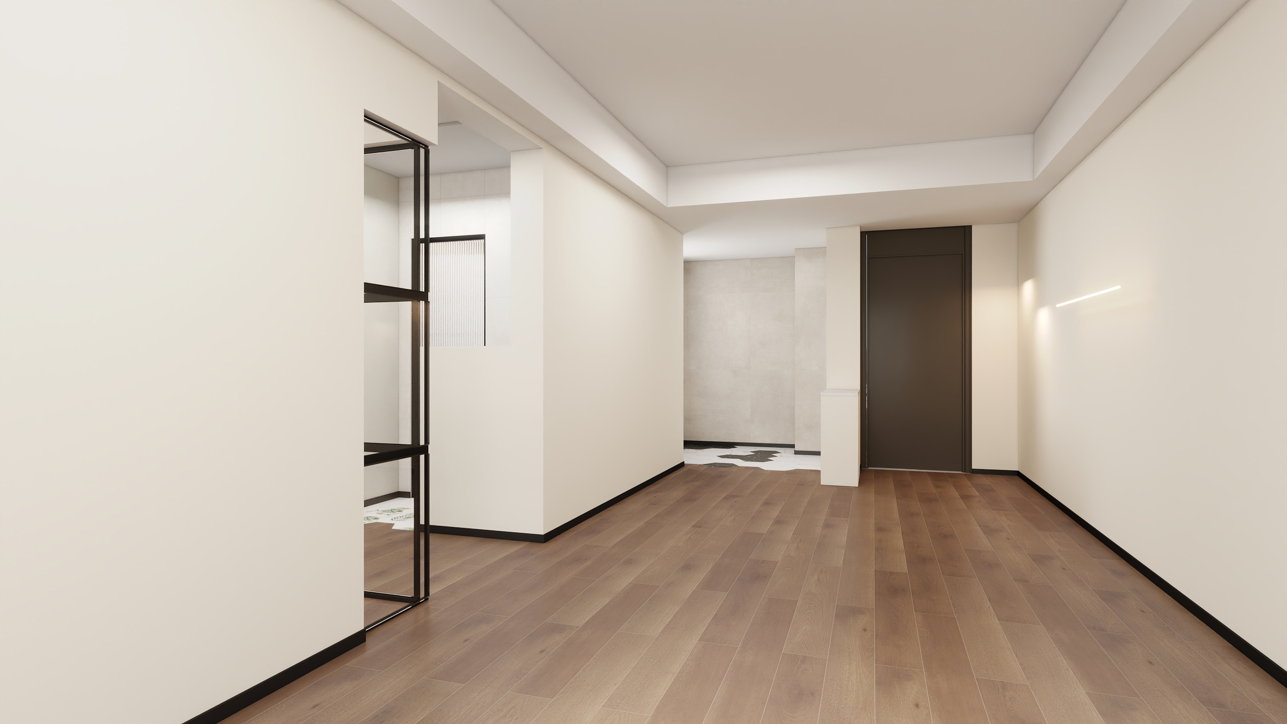 空间设计_自传-三室中古设计装修效果图