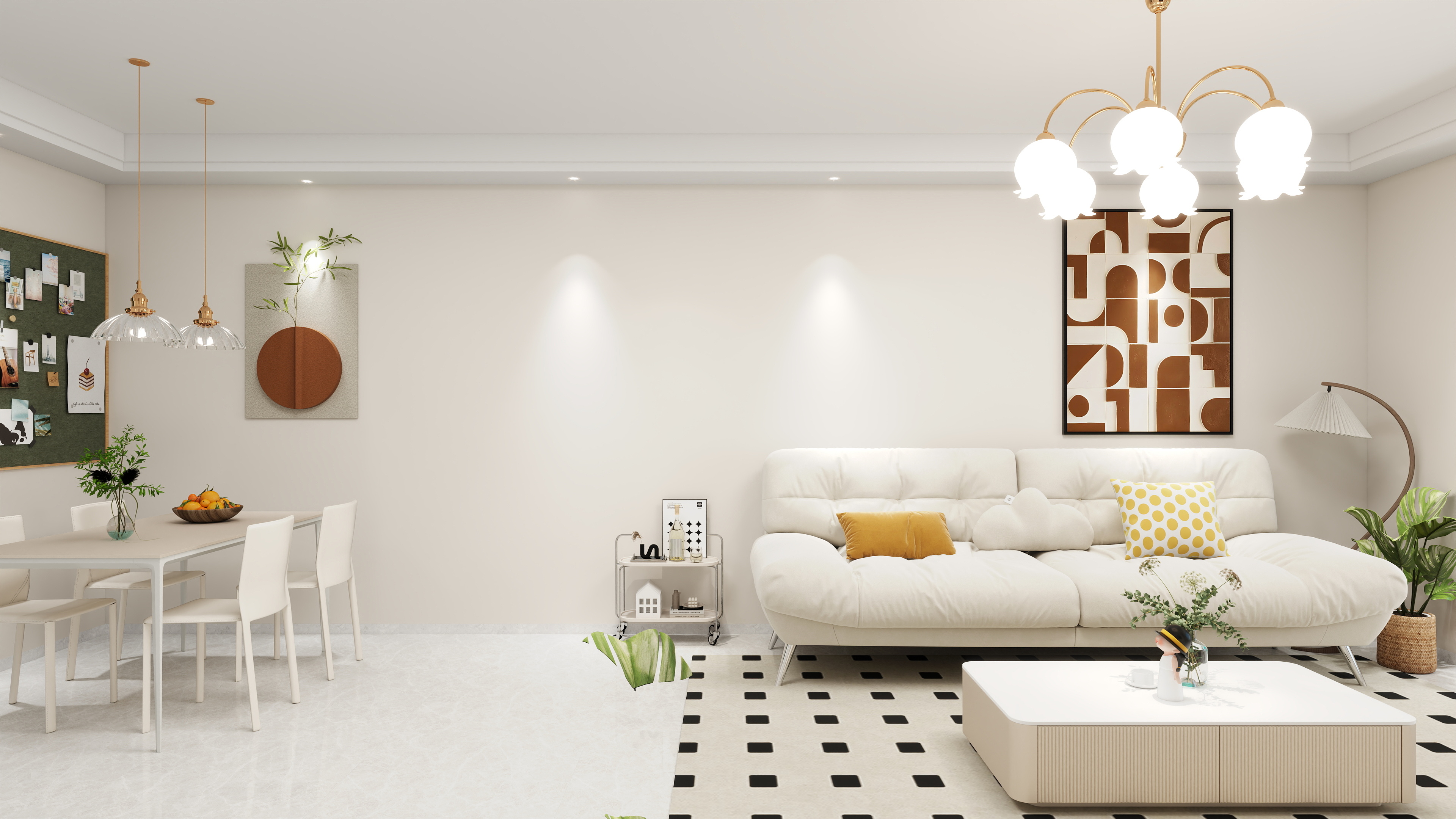 Ani..-法式奶油风小清新110平米三房-装修设计方案