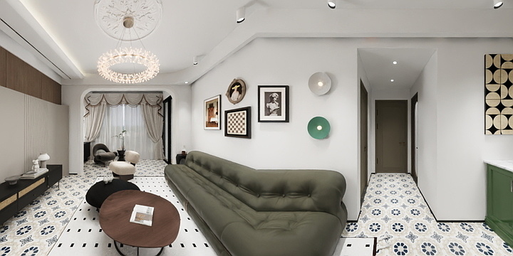 Designer阿陆-华洪明珠B户型-装修设计方案