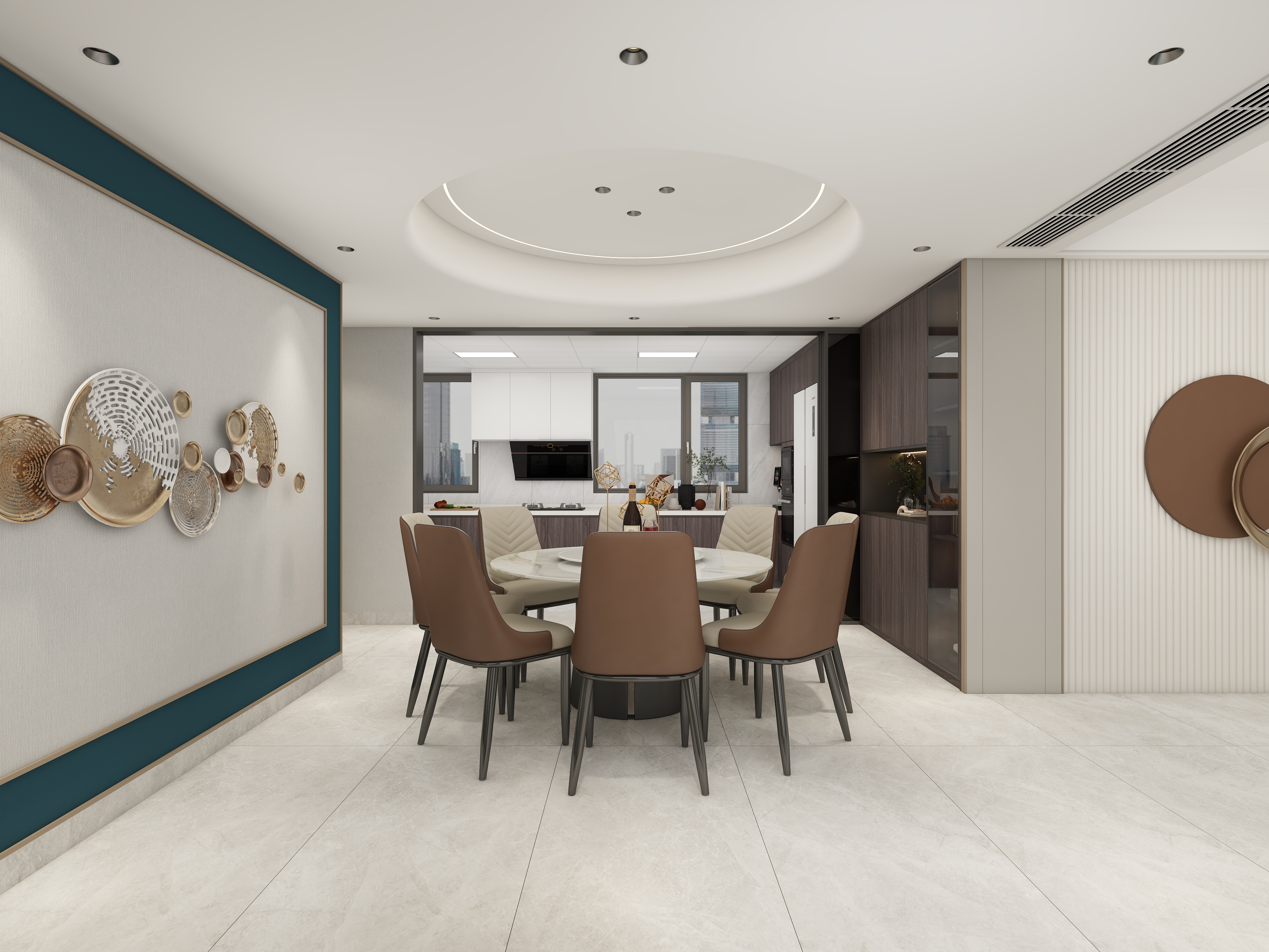 惠州装修找沫竹-270㎡后现代轻奢复式-清雅装修效果图