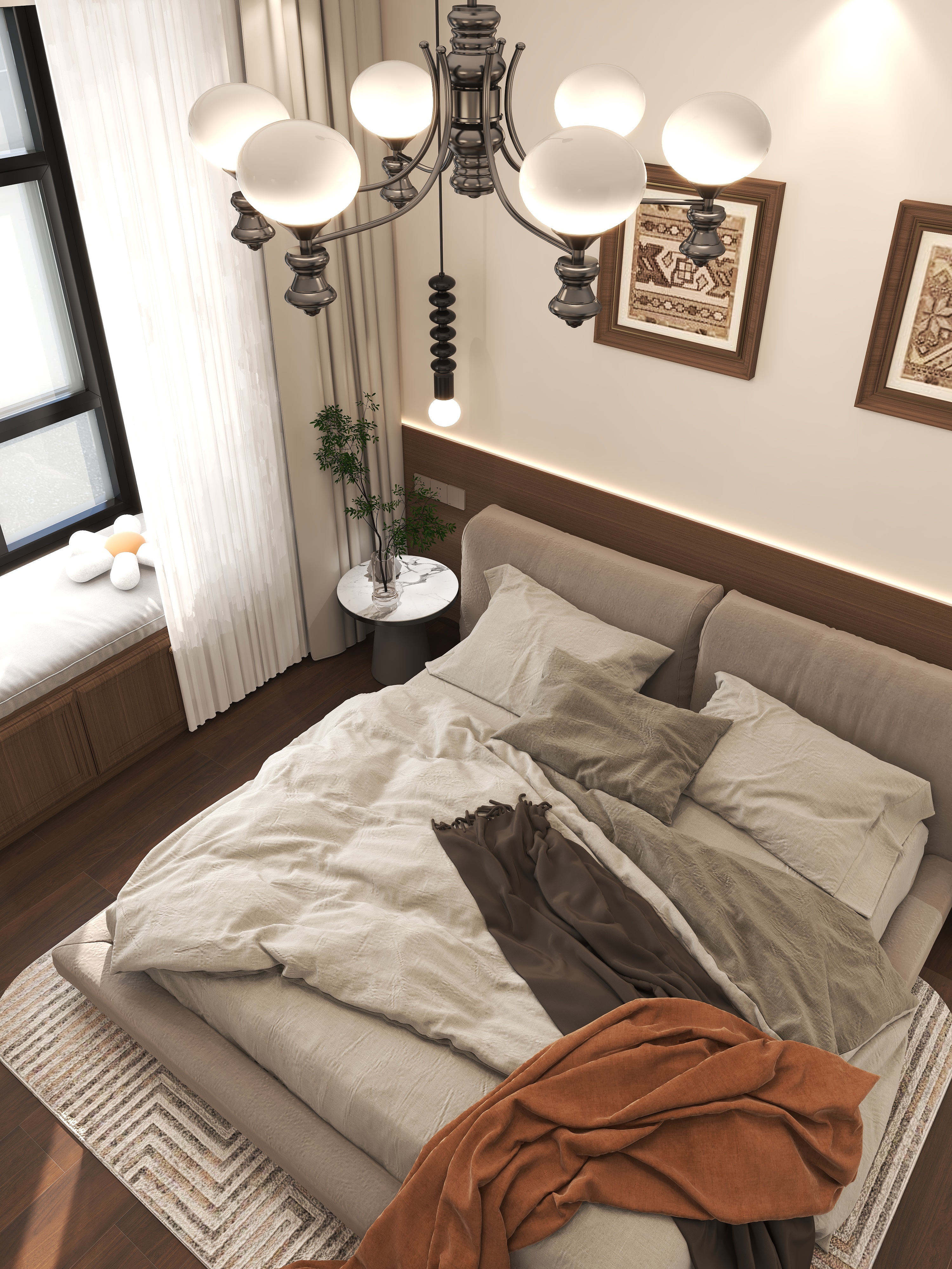 吉丰设计-景誉家园119㎡3室装修效果图