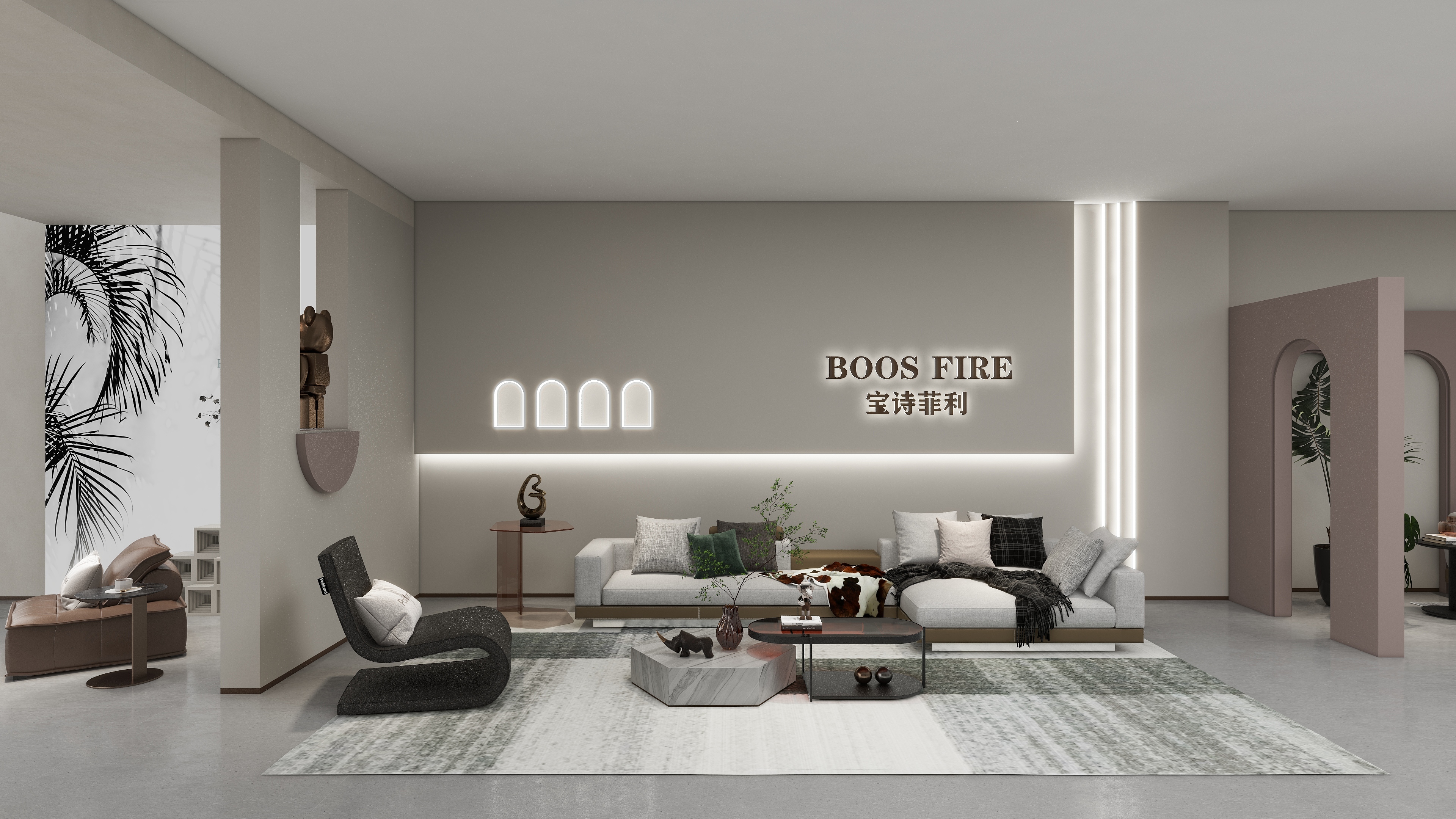 河南雅宝家俱-东省东营市河口区雅宝真皮系列-装修设计方案