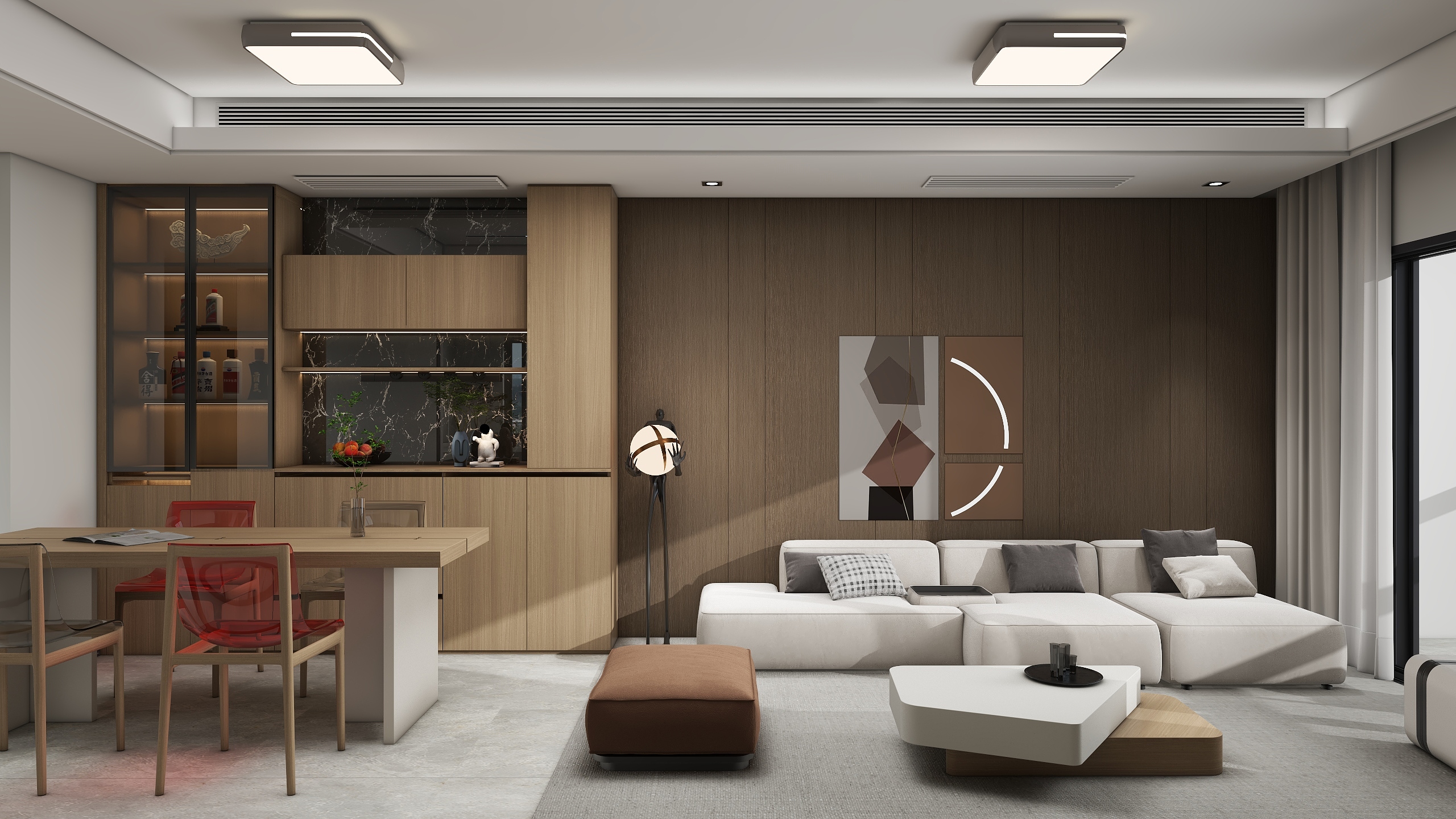 设计王征-绿城桂冠东方原木92㎡2室-装修设计方案