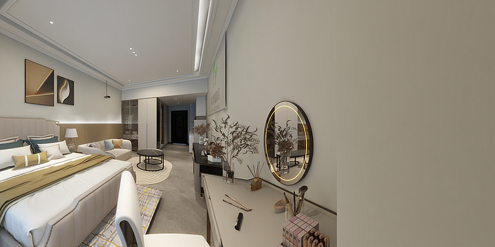 xiaoyongge-河狸租房-轻奢风-装修设计方案