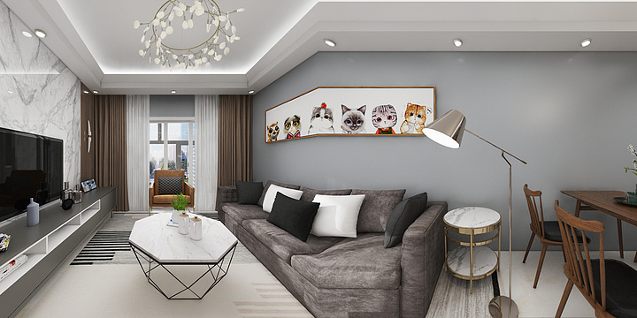 奋斗在于目标-硬装专业等级考核户型-副本-装修设计方案