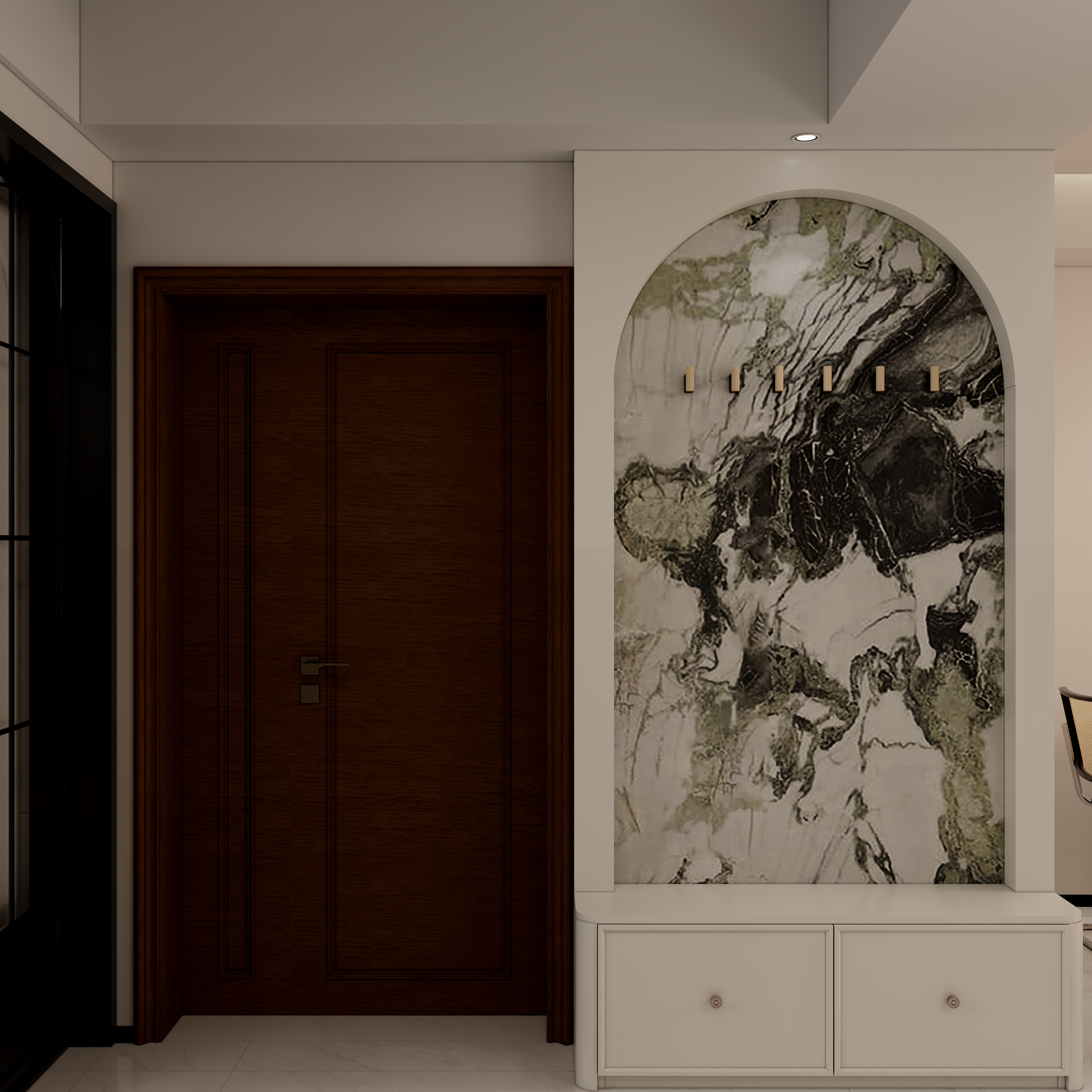 中宁固欧装饰-殷庄大社区88㎡2室装修效果图