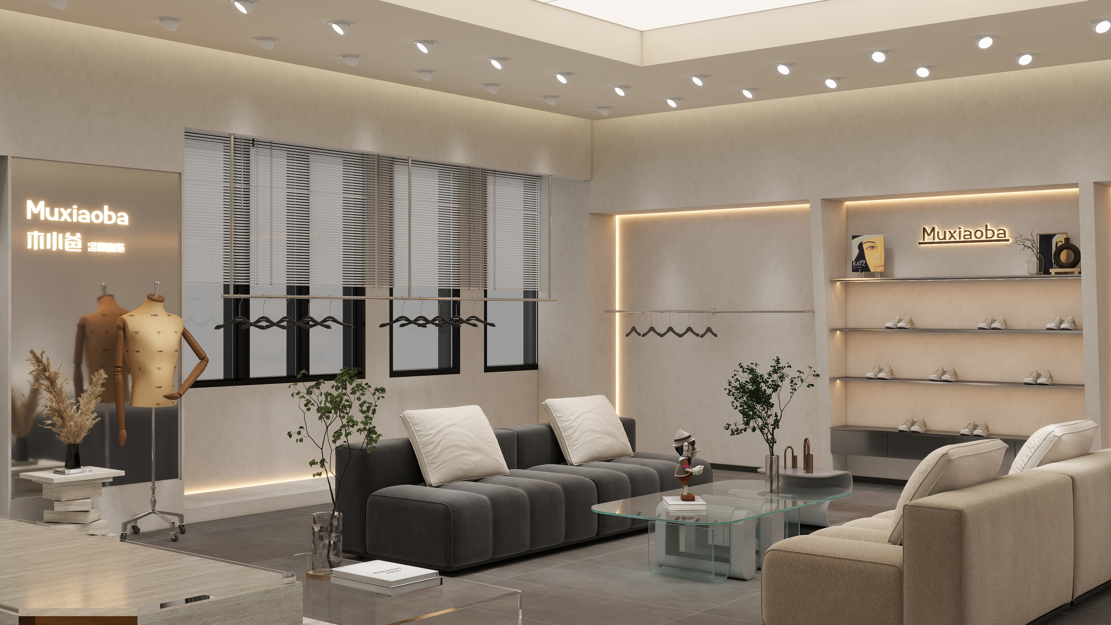 阿凌设计-木小爸展厅-芝佳装饰-装修设计方案