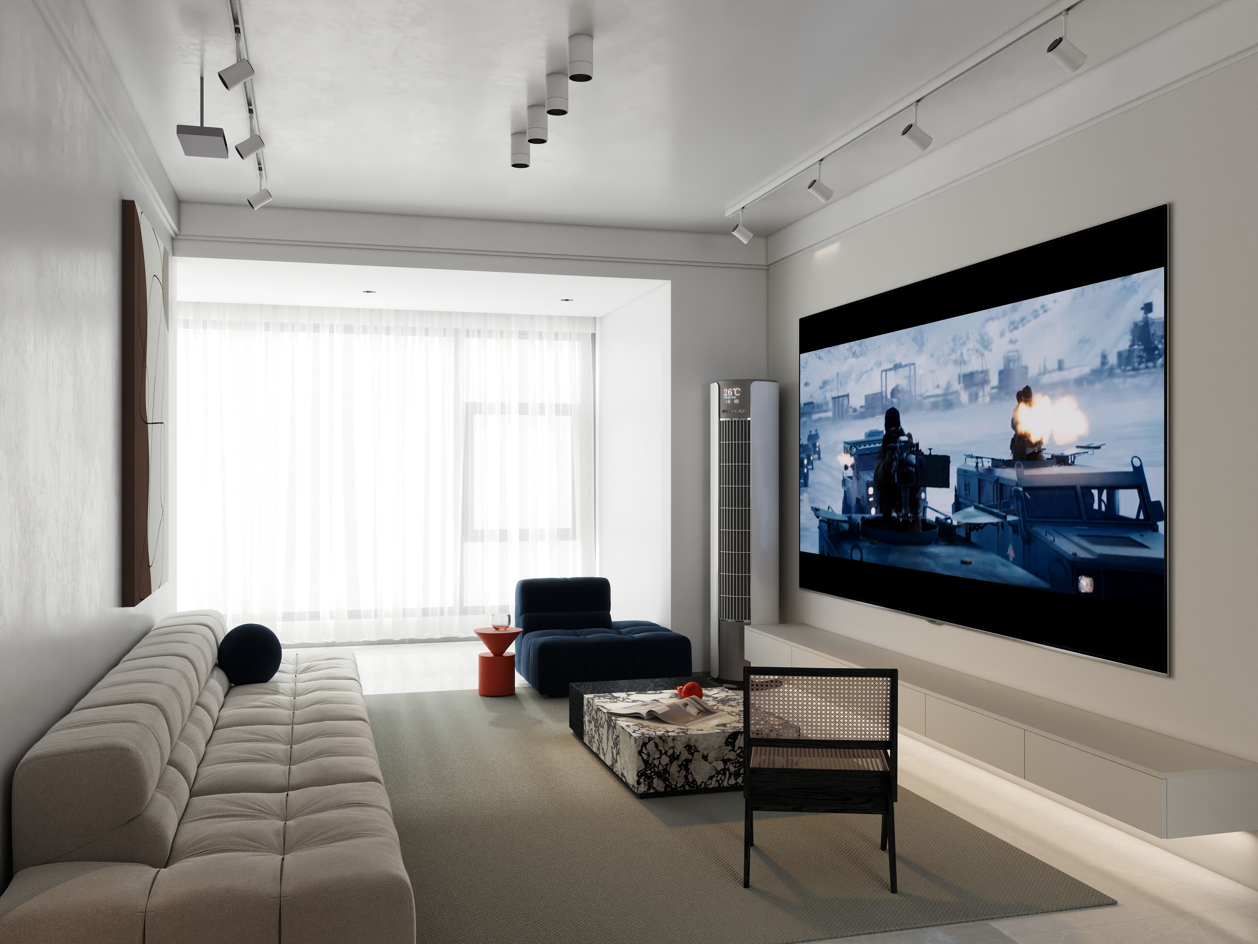 一栗设计工作室-113 平米现代风格的精致空间-装修设计方案