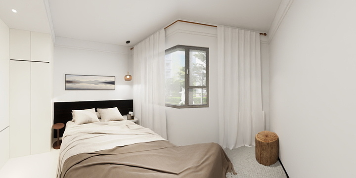 知百设计L-东方蓝海效果图-装修设计方案