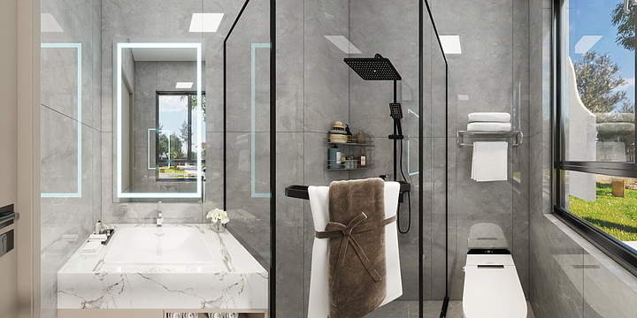 刘杨室内设计-青云小镇两层豪华别墅-装修设计方案