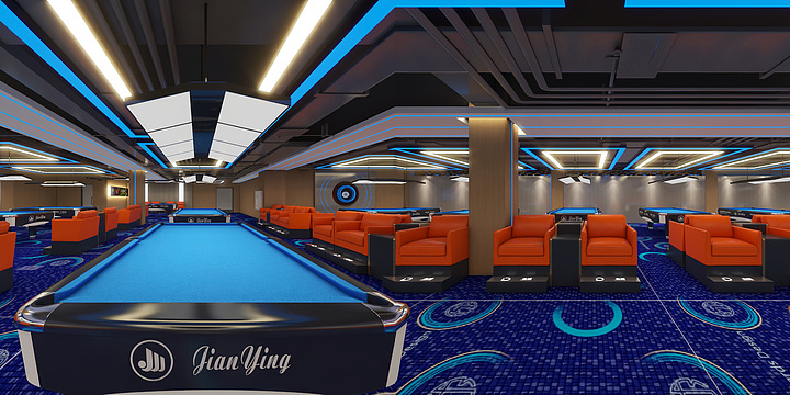 杨阳design-台球-装修设计方案