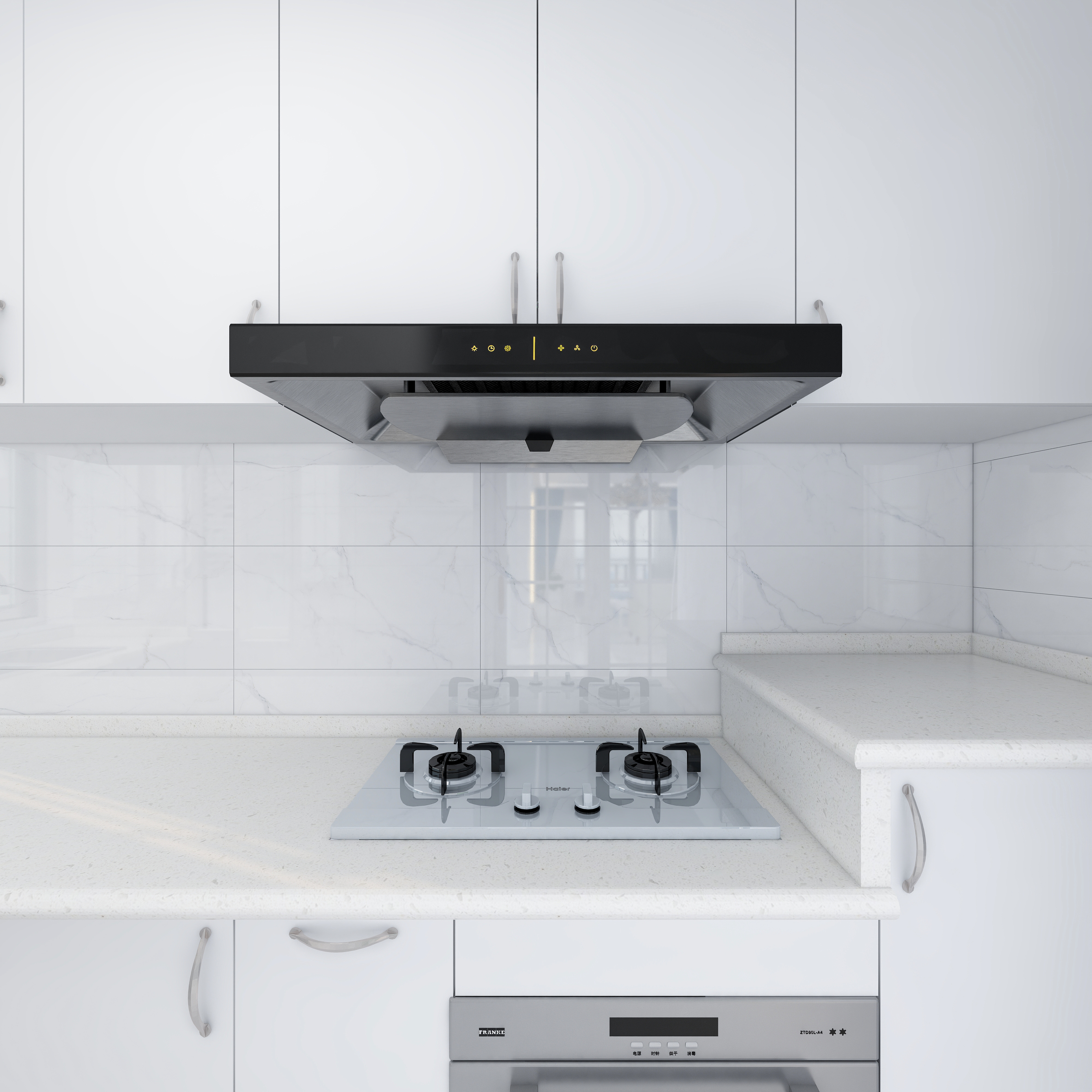 惠州装修找沫竹-惠州-水岸城珊瑚湾-海澜一层厨房装修效果图第3张