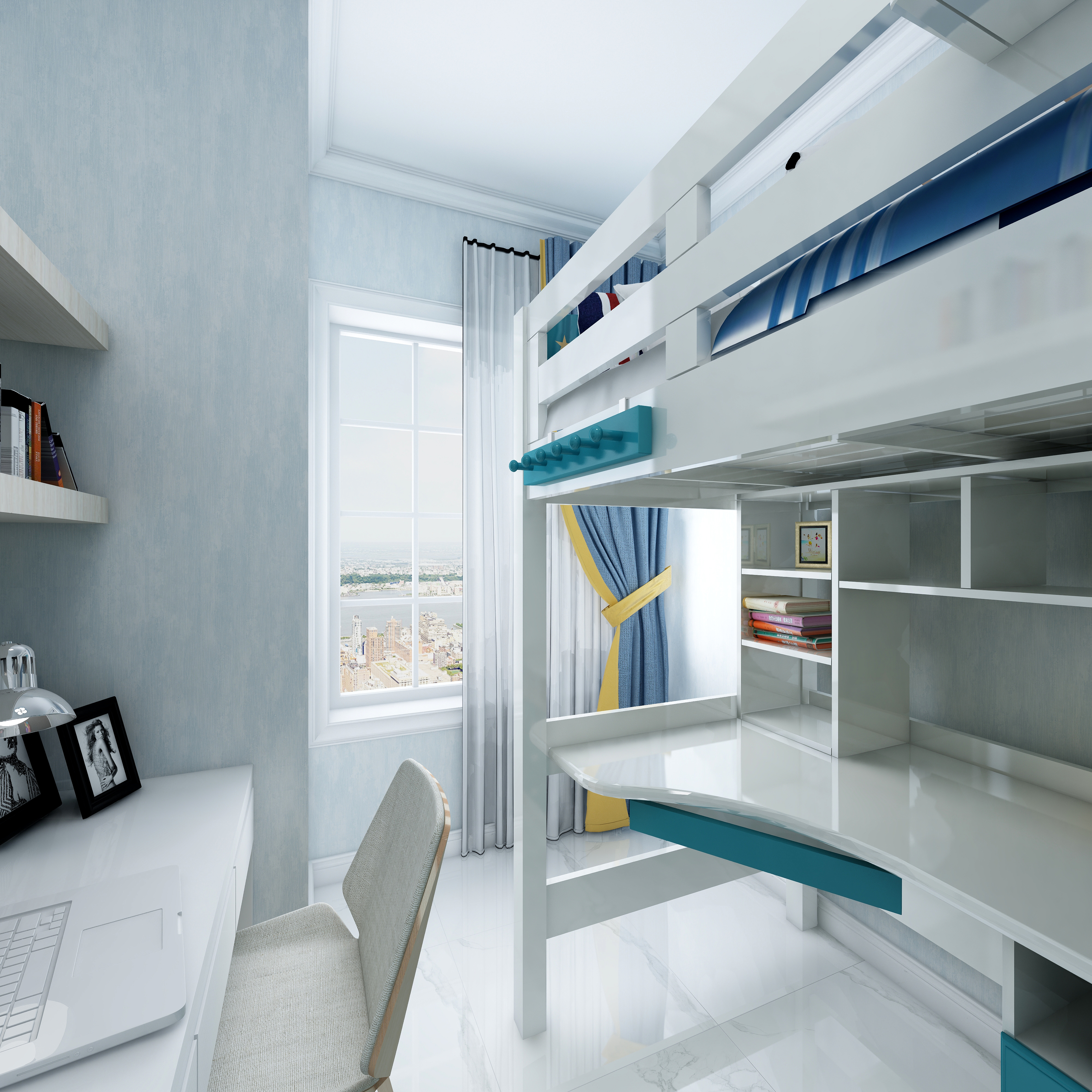 惠州装修找沫竹-惠州-水岸城珊瑚湾-海澜一层儿童房装修效果图第3张