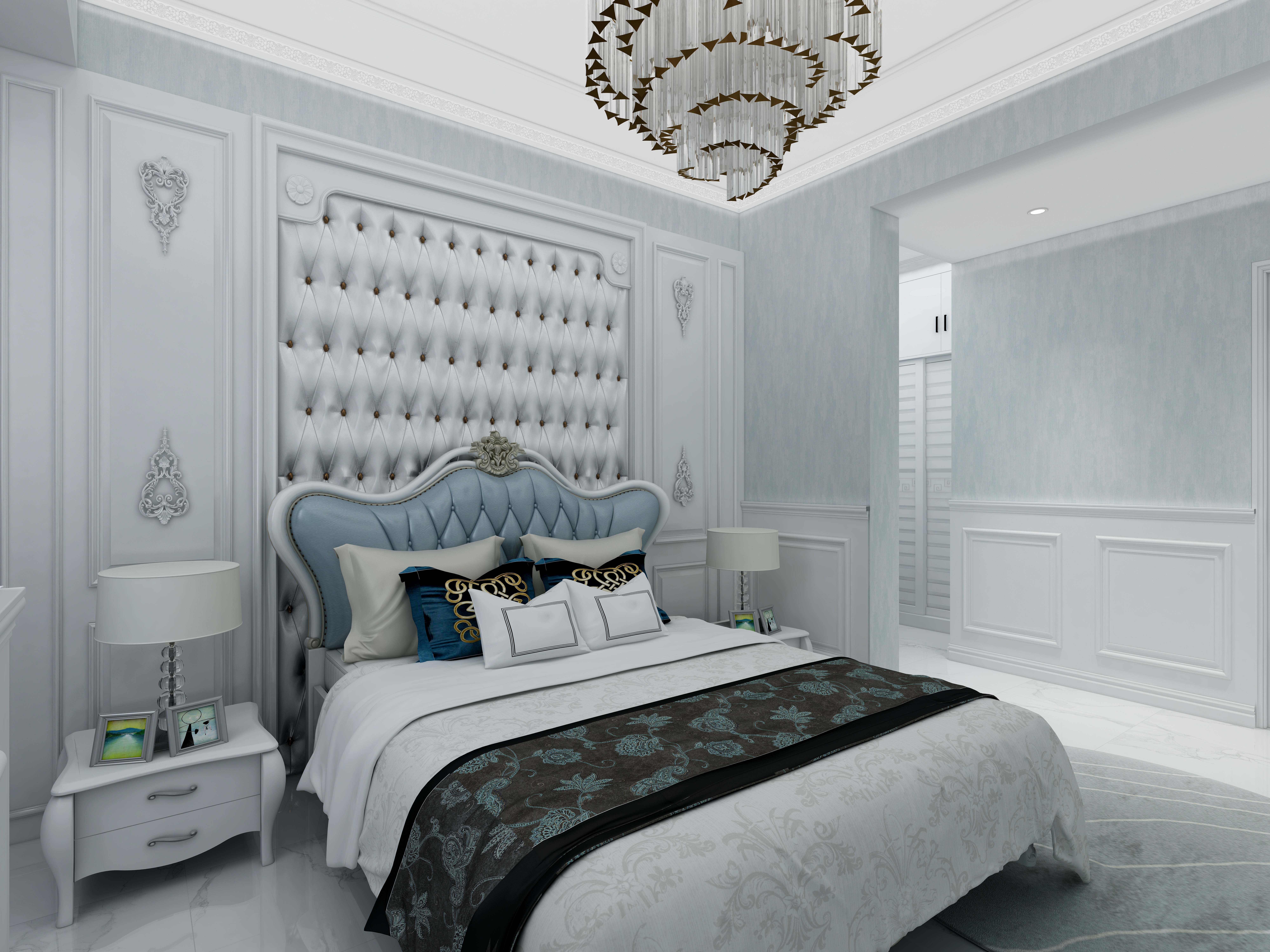 惠州装修找沫竹-惠州-水岸城珊瑚湾-海澜一层主卧装修效果图第2张