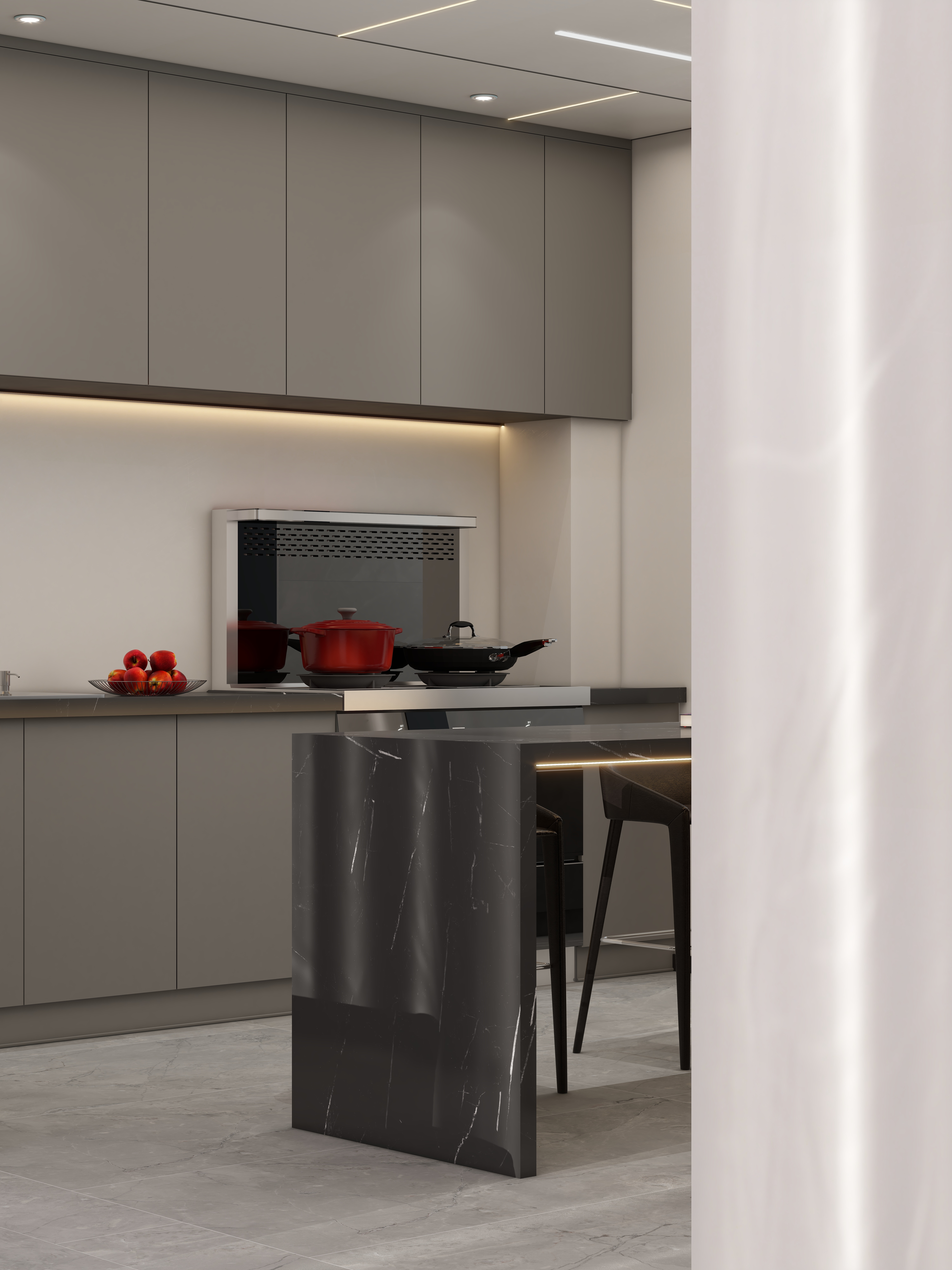 壹诺设计工作室-108㎡3室-现代简约装修效果图