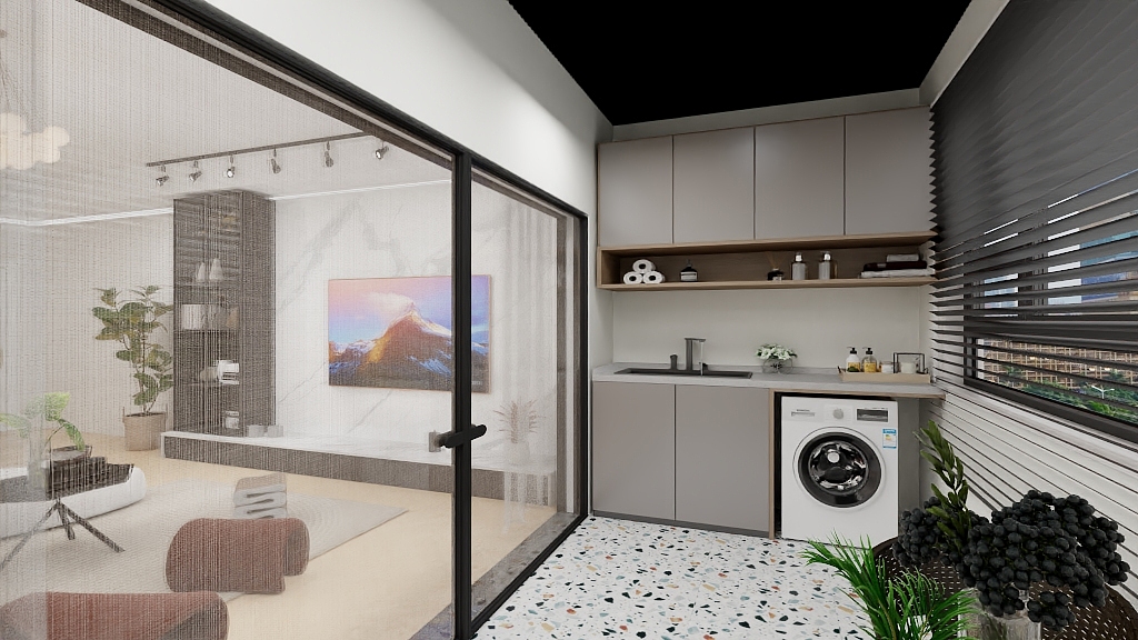 虫米米-保利东湾55㎡-装修设计方案