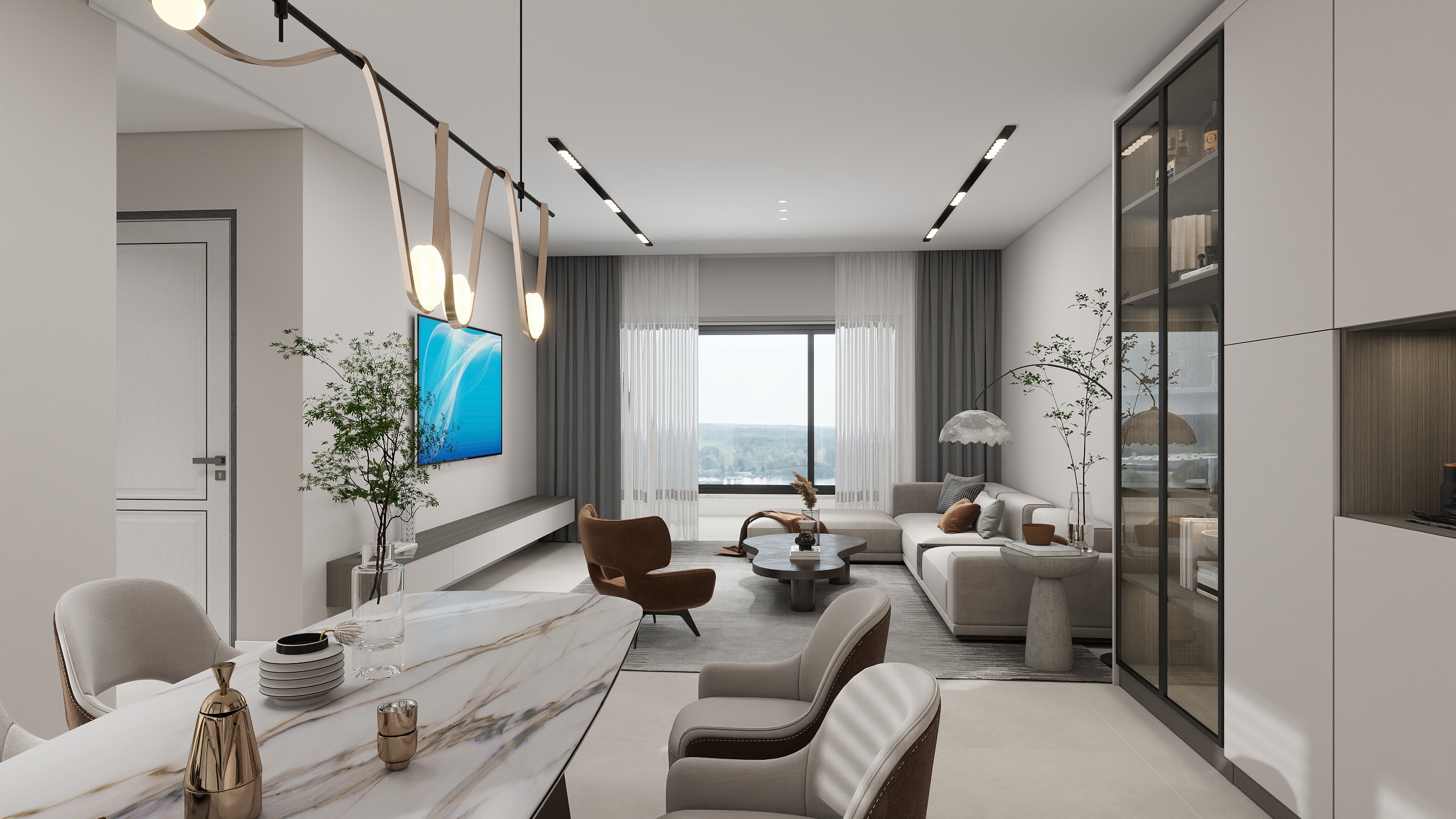 璐露杏仁璐-奥特莱斯万锦124㎡4室-装修设计方案