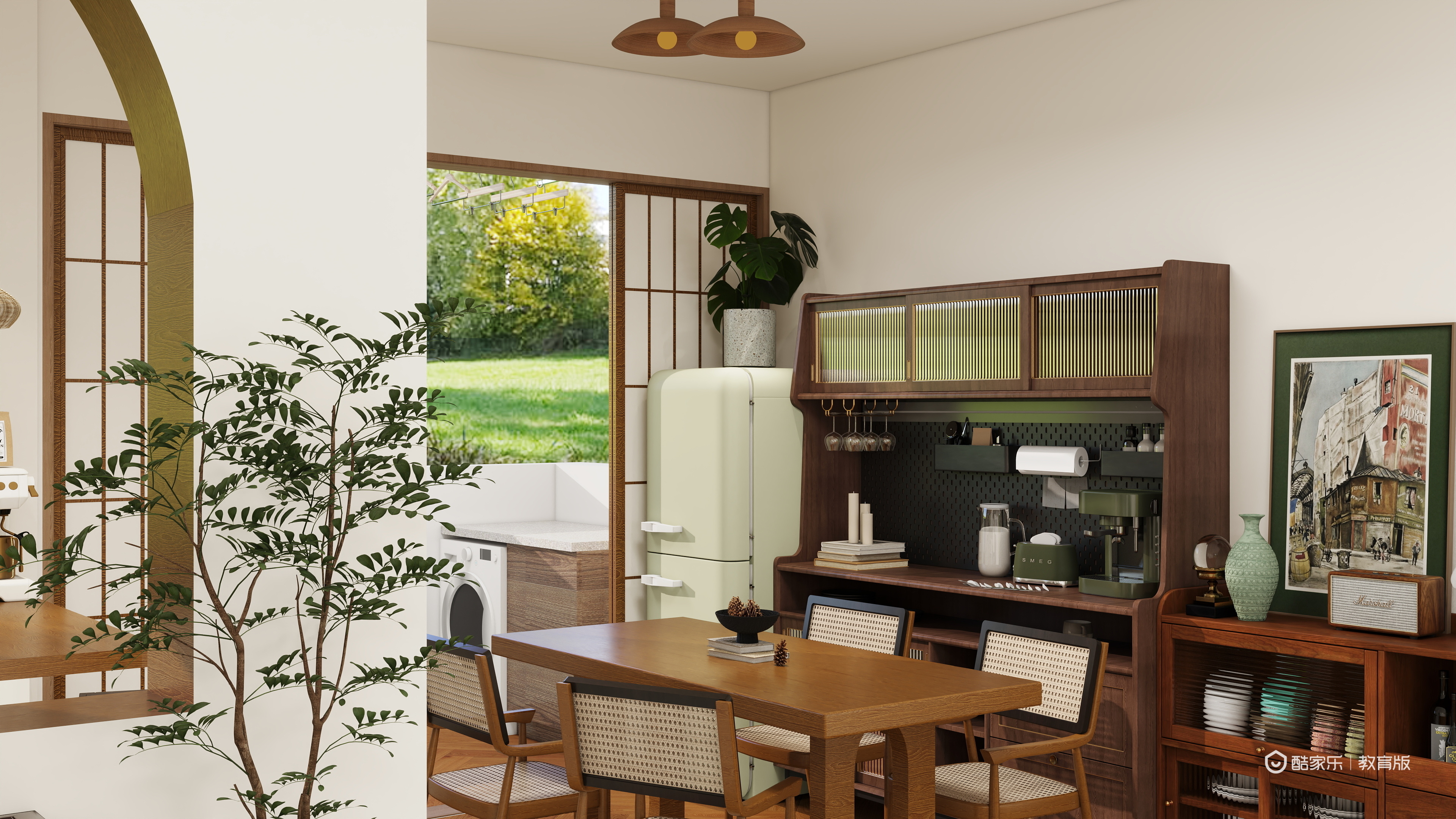 一只葱花-132㎡1室装修效果图