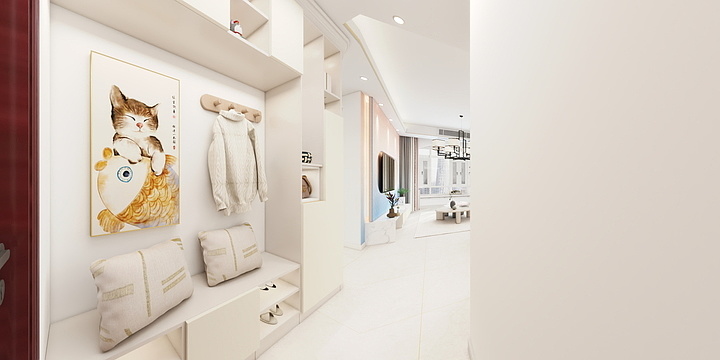 时玉坤室内设计-海德公园81㎡3室-装修设计方案