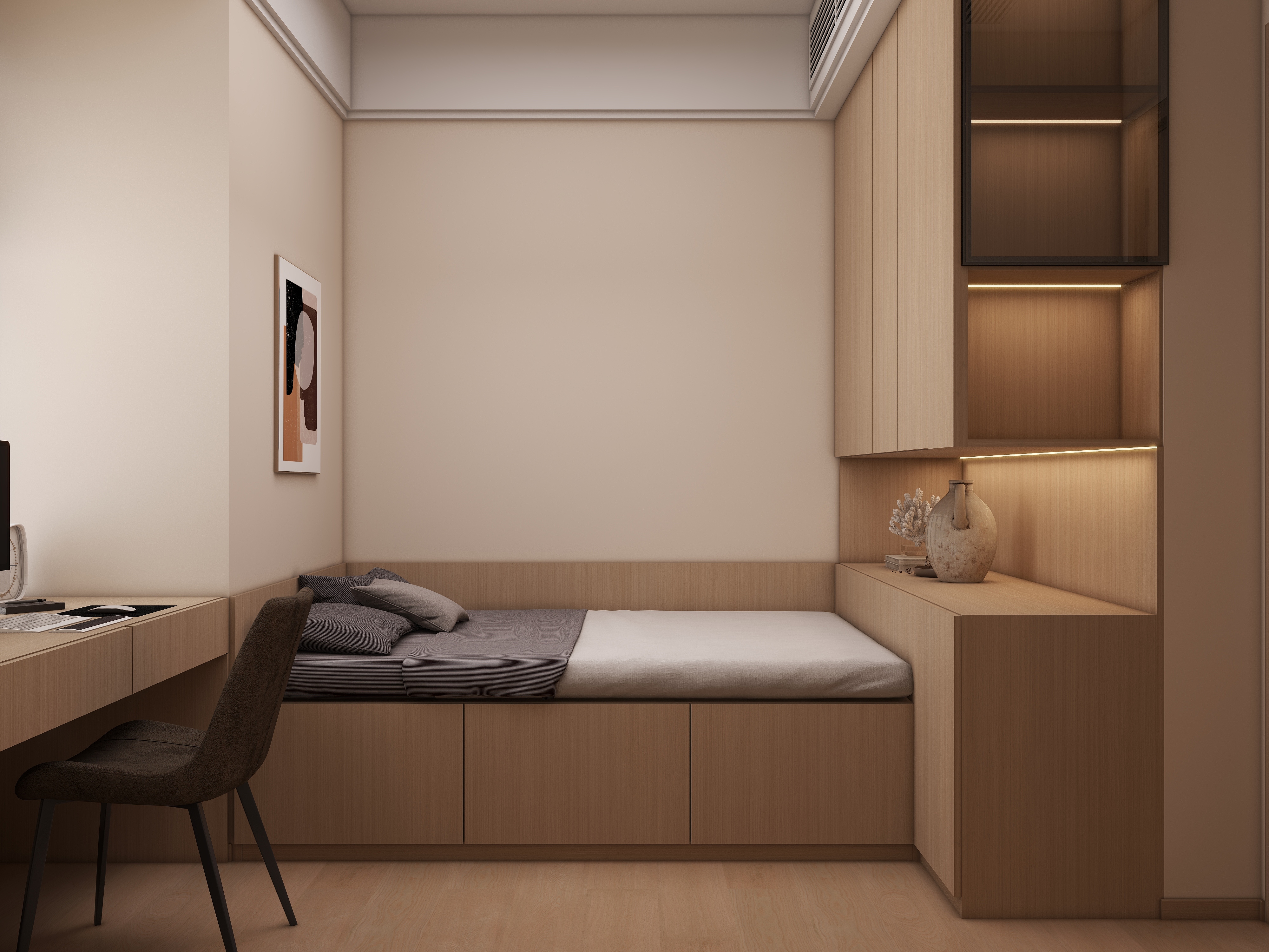 李佳洋-现代原木风装修效果图