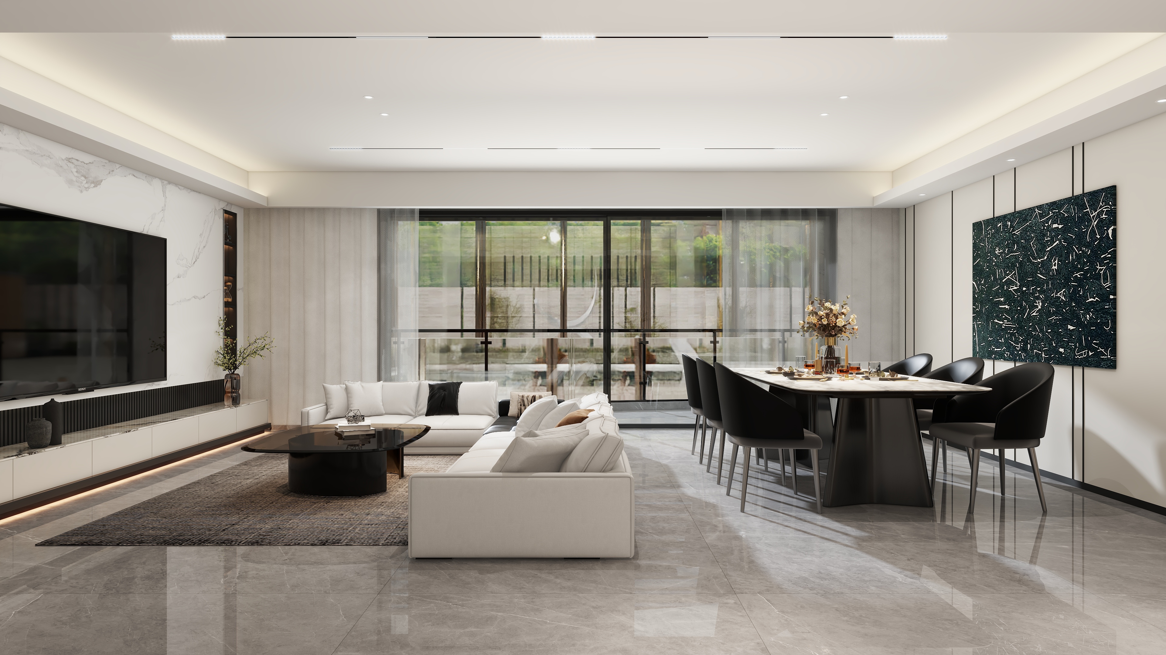 云南帝王iMQb-华夏四季193㎡4室-装修设计方案